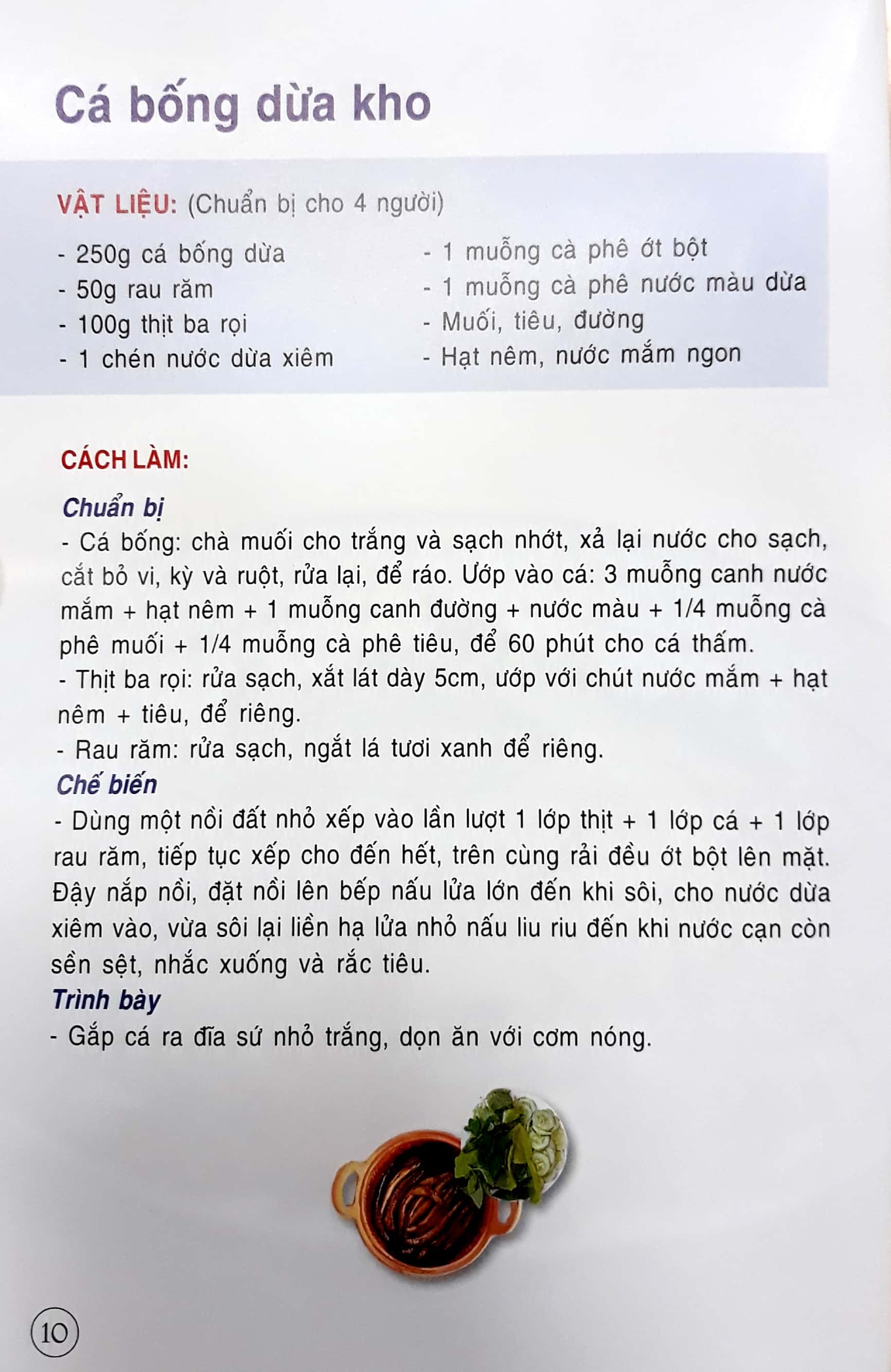 thực đơn cơm gia đình 3 món miền trung (tái bản)