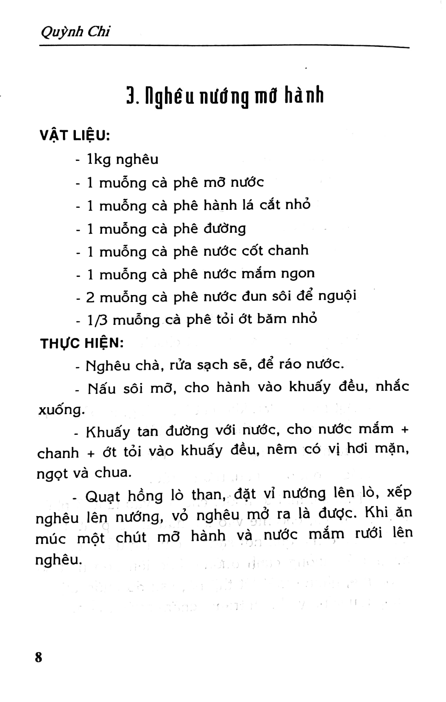 thực đơn cuối tuần