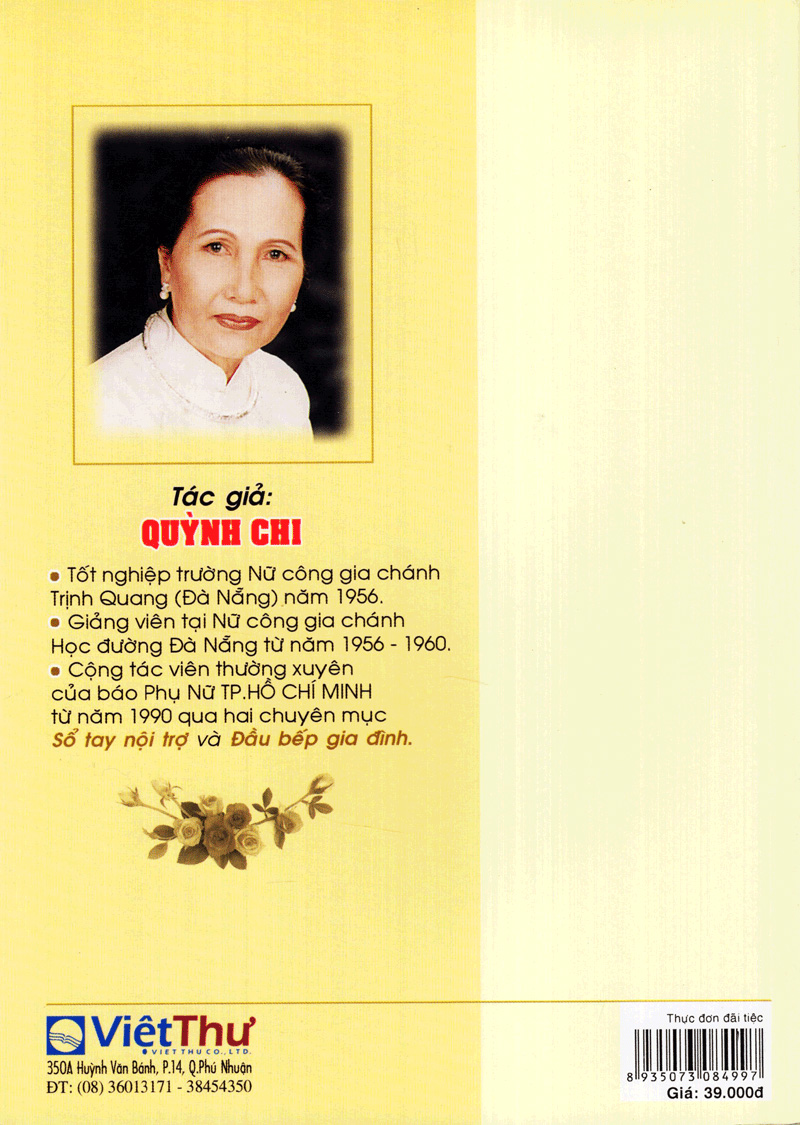 thực đơn đãi tiệc