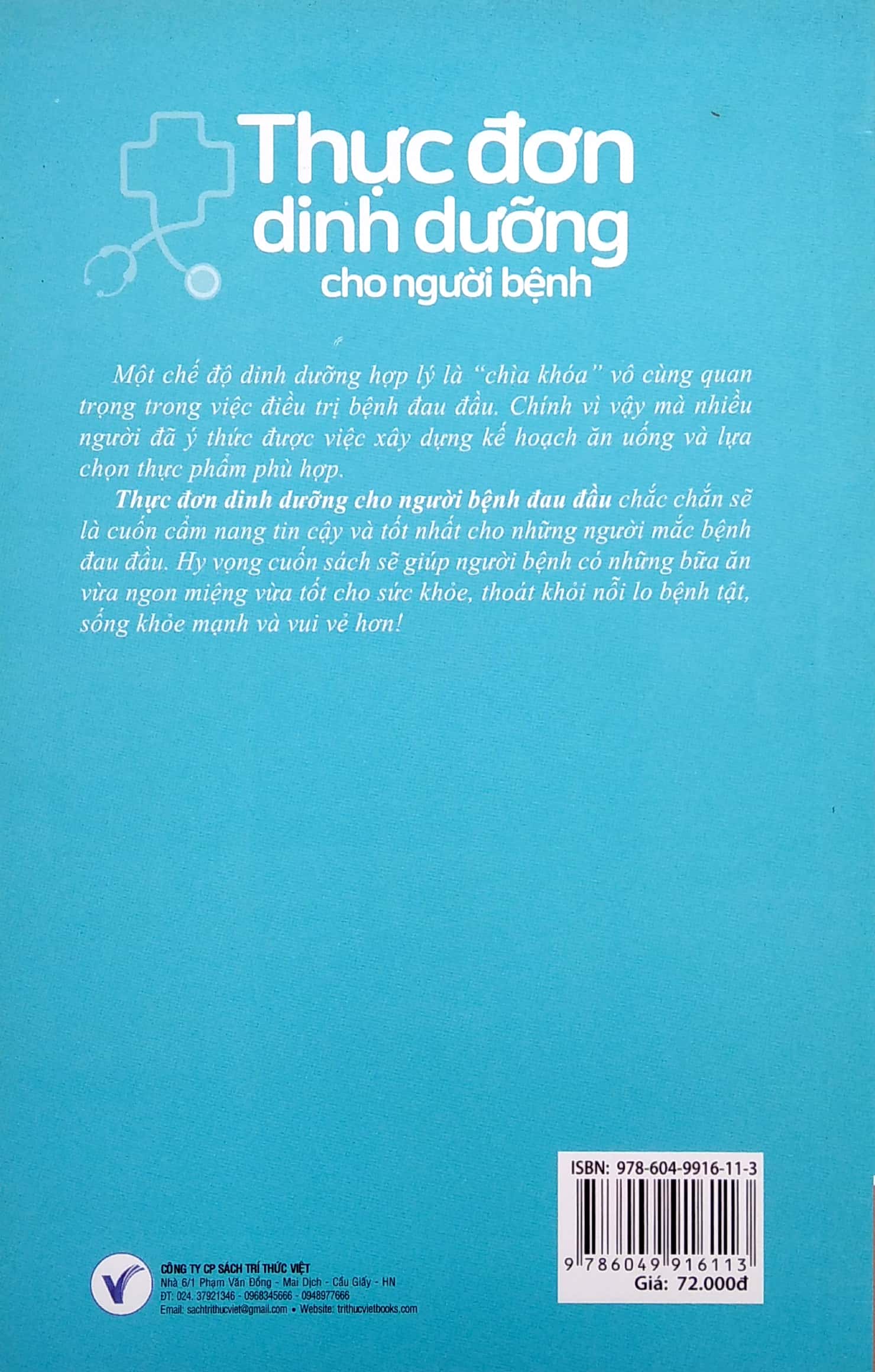 thực đơn dinh dưỡng cho người bệnh đau đầu