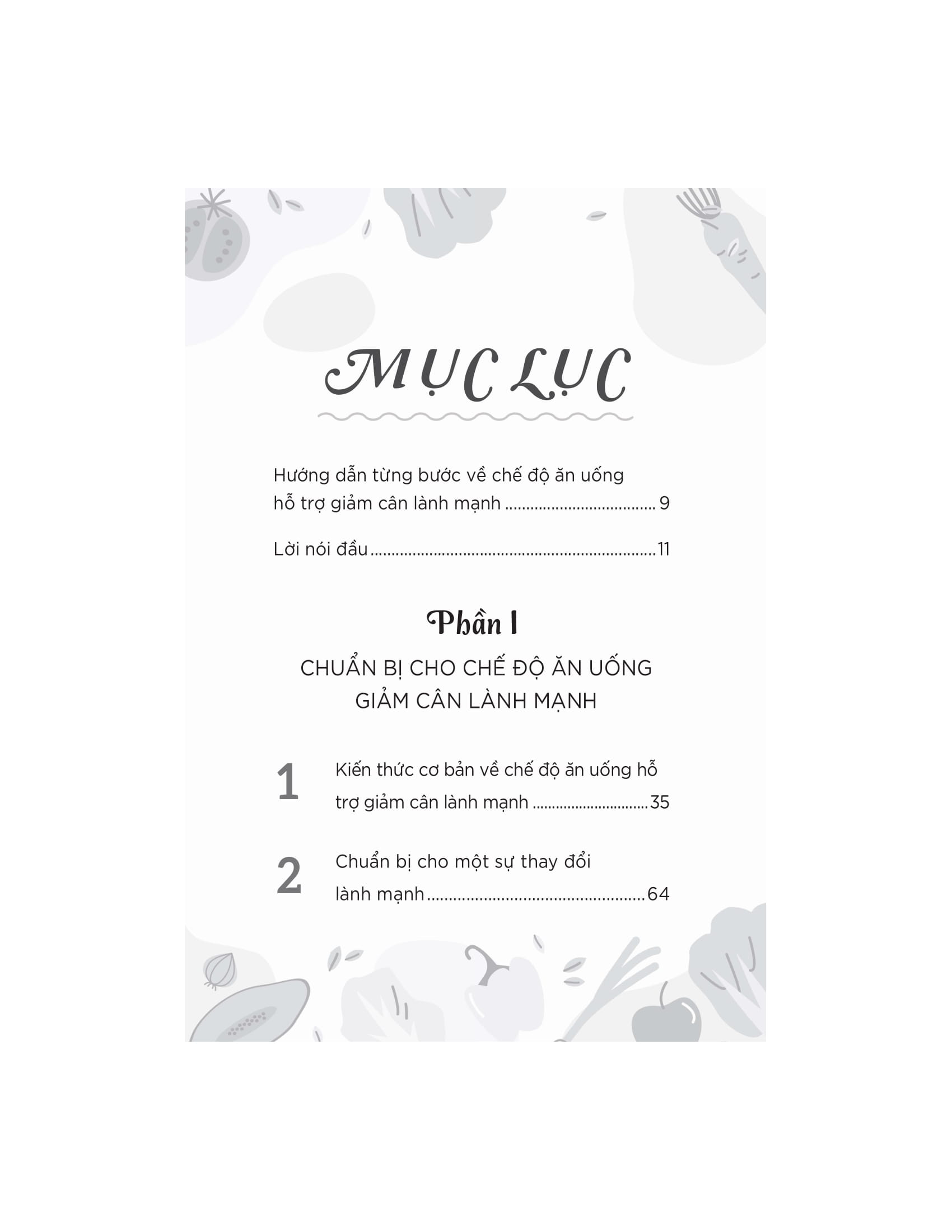 thực đơn giảm cân theo tuần