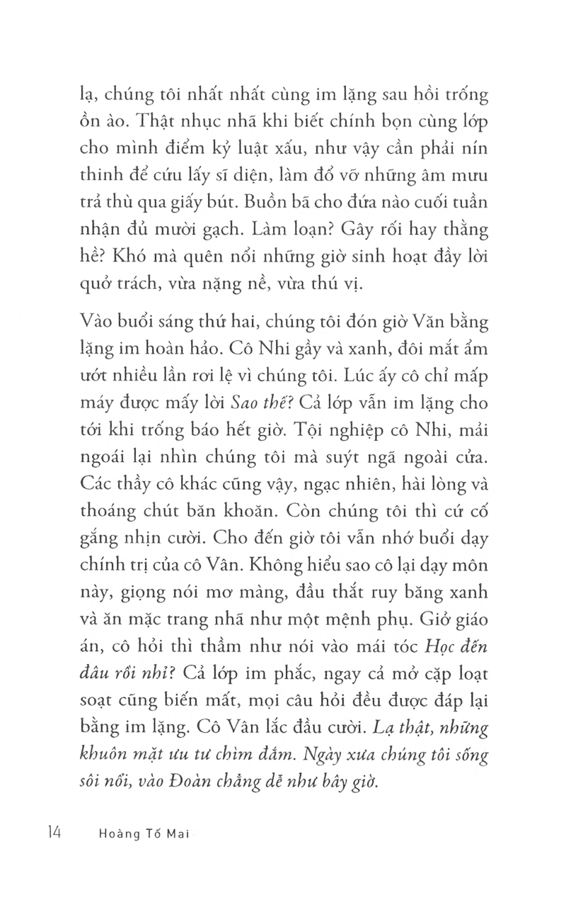 thực đơn mây trắng
