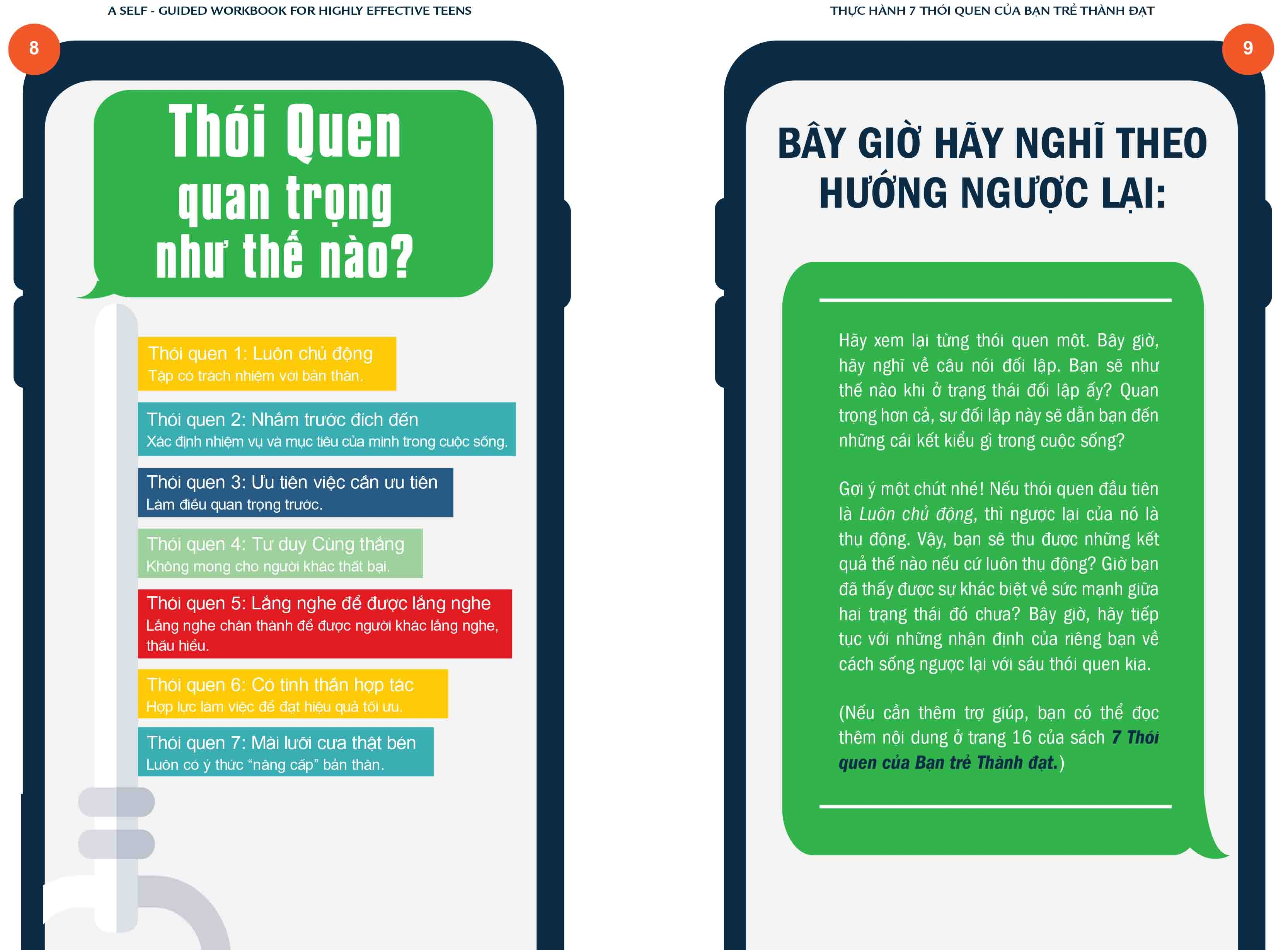 thực hành 7 thói quen của bạn trẻ thành đạt