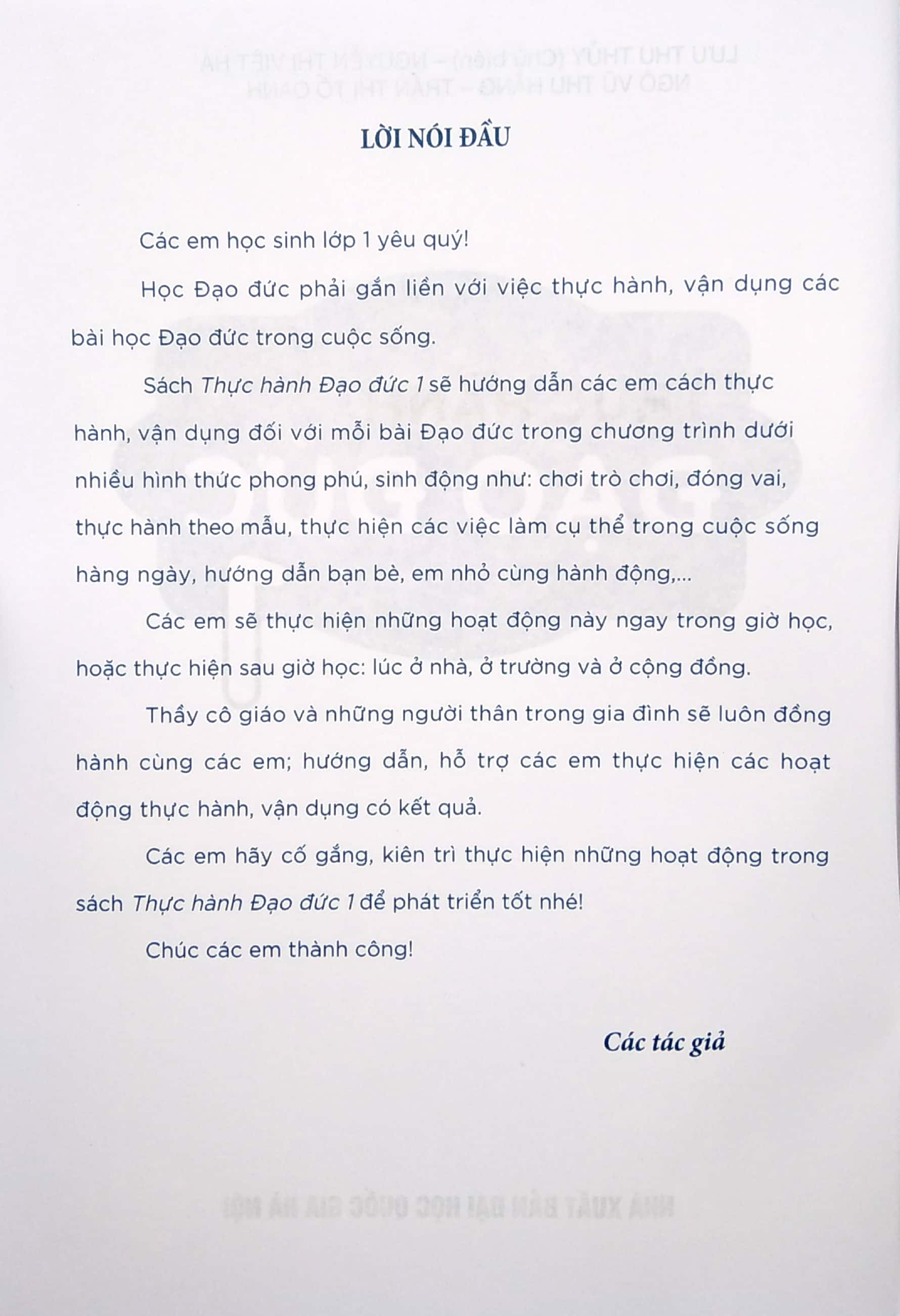 thực hành đạo đức 1 (bộ sách cánh diều) - 2020