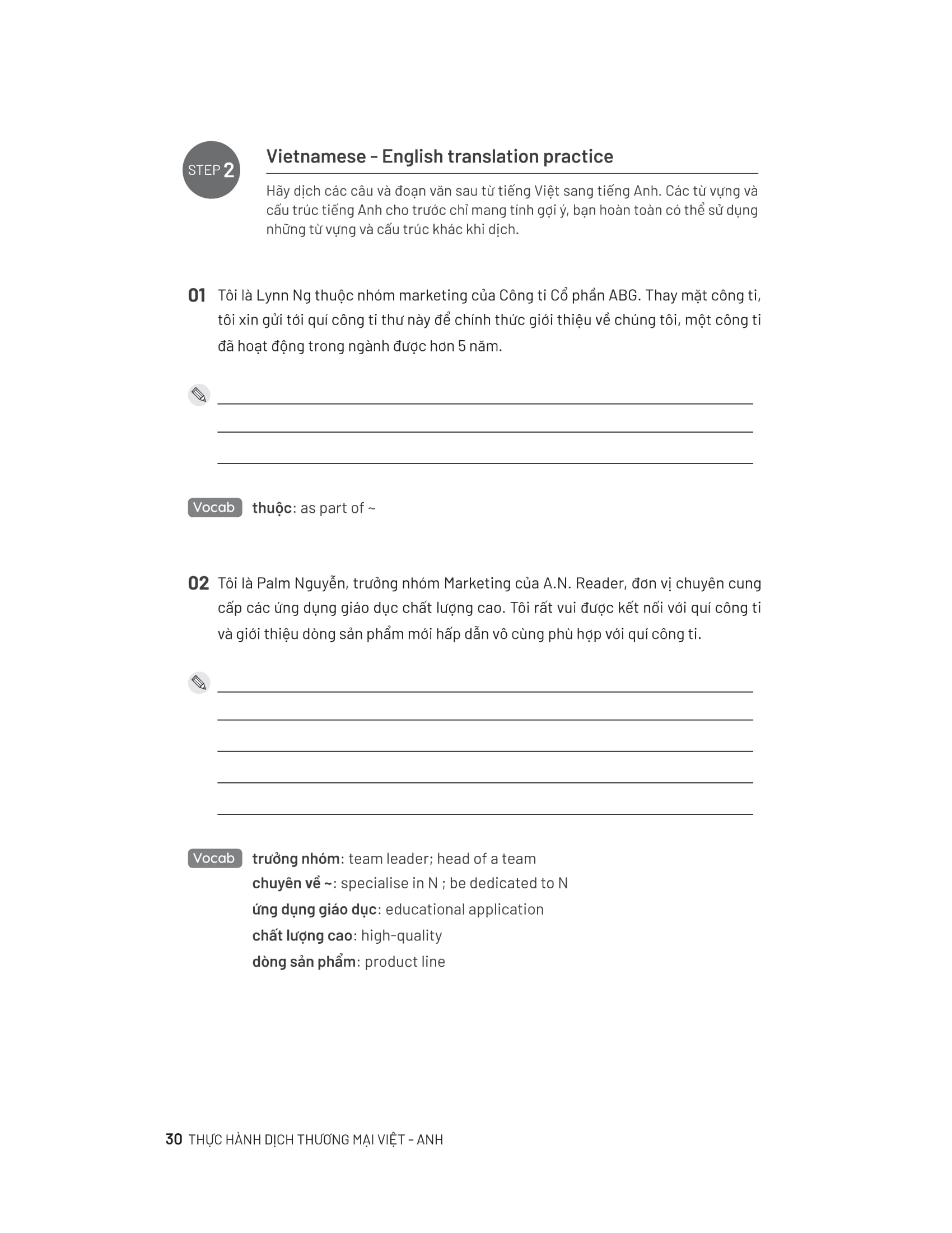 thực hành dịch thương mại việt - anh