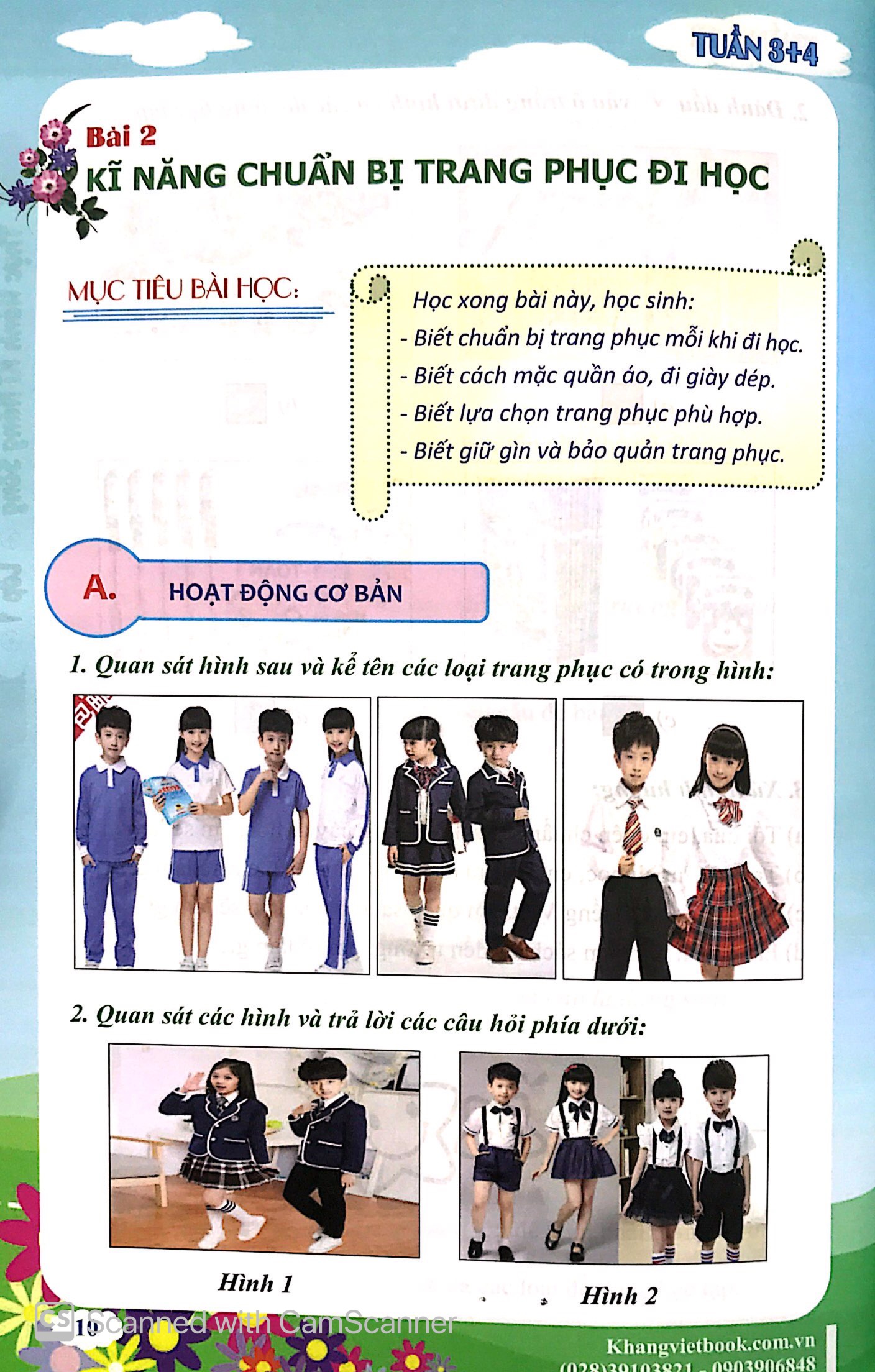 thực hành kỹ năng sống - lớp 1