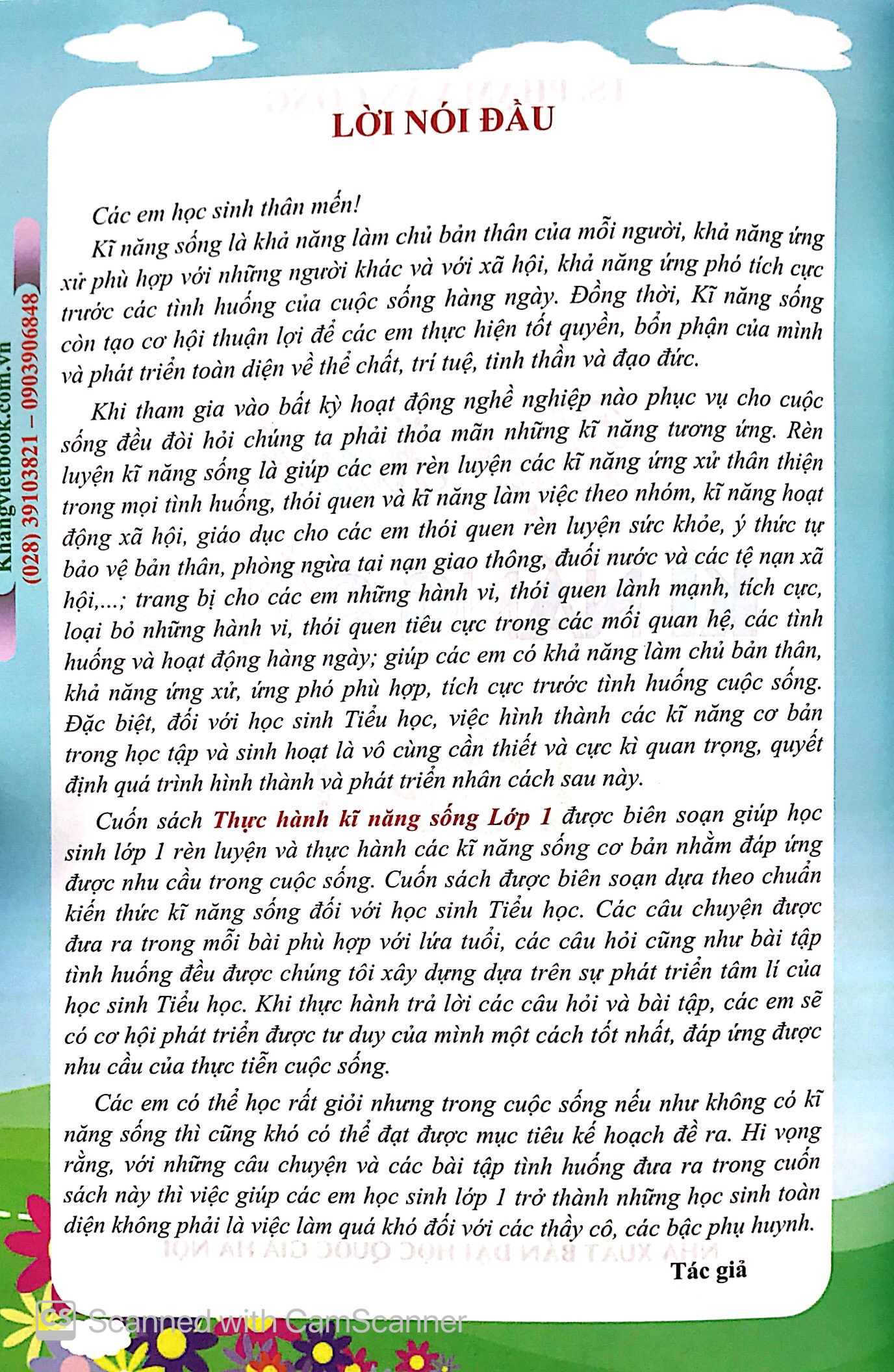 thực hành kỹ năng sống - lớp 1