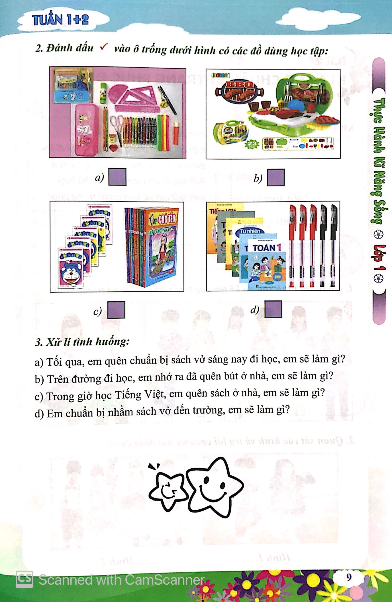 thực hành kỹ năng sống - lớp 1