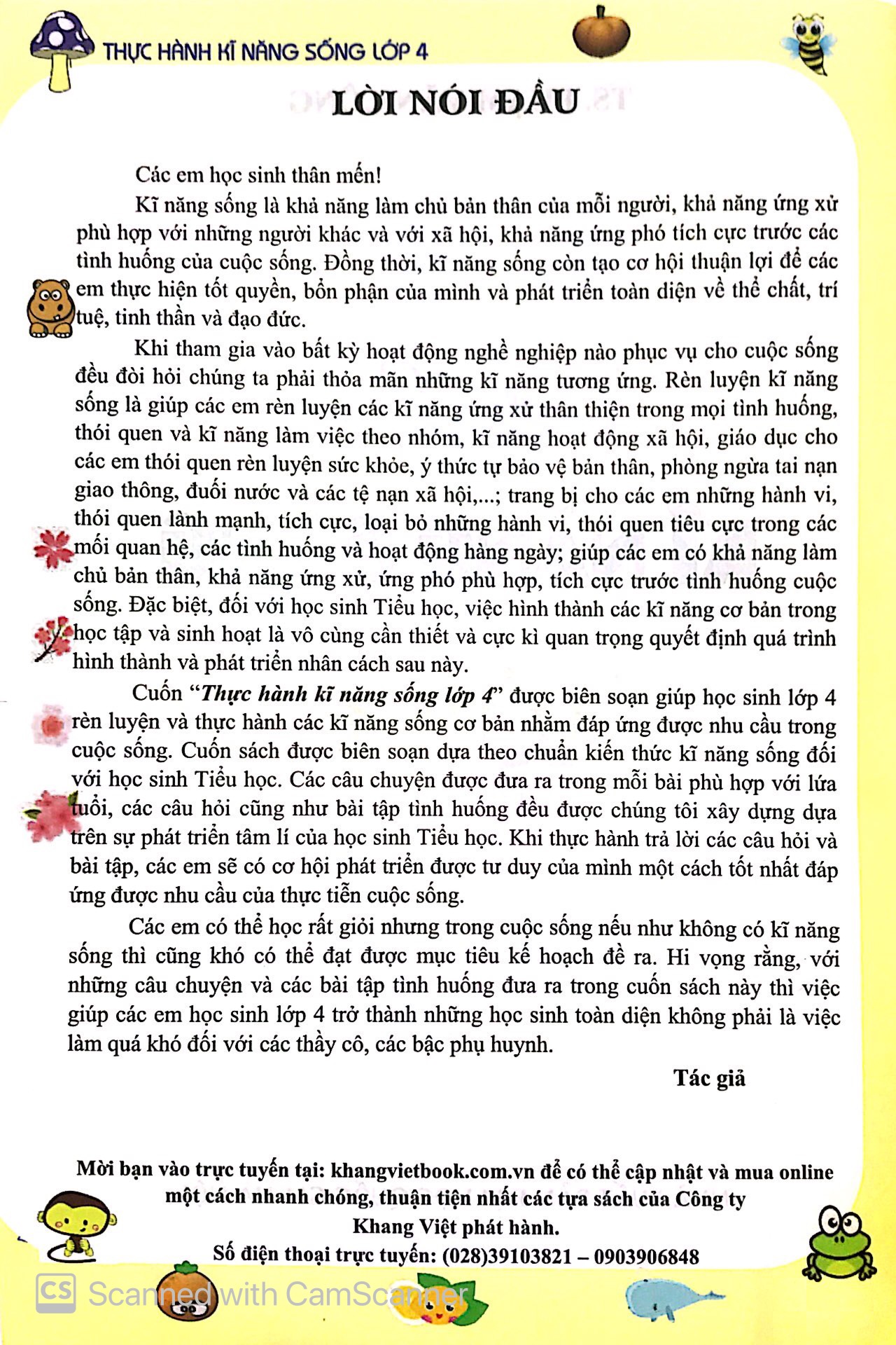 thực hành kỹ năng sống - lớp 4