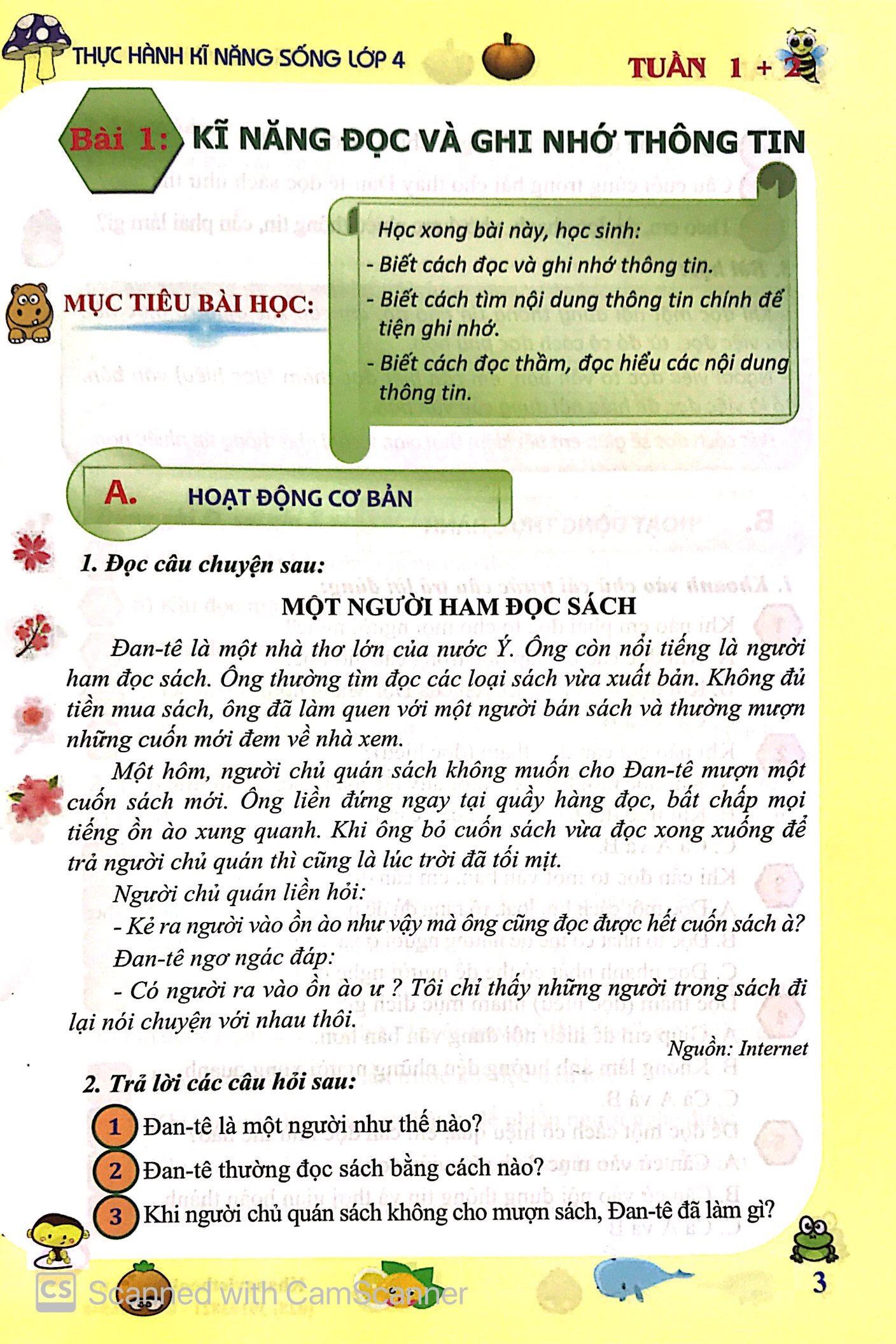 thực hành kỹ năng sống - lớp 4