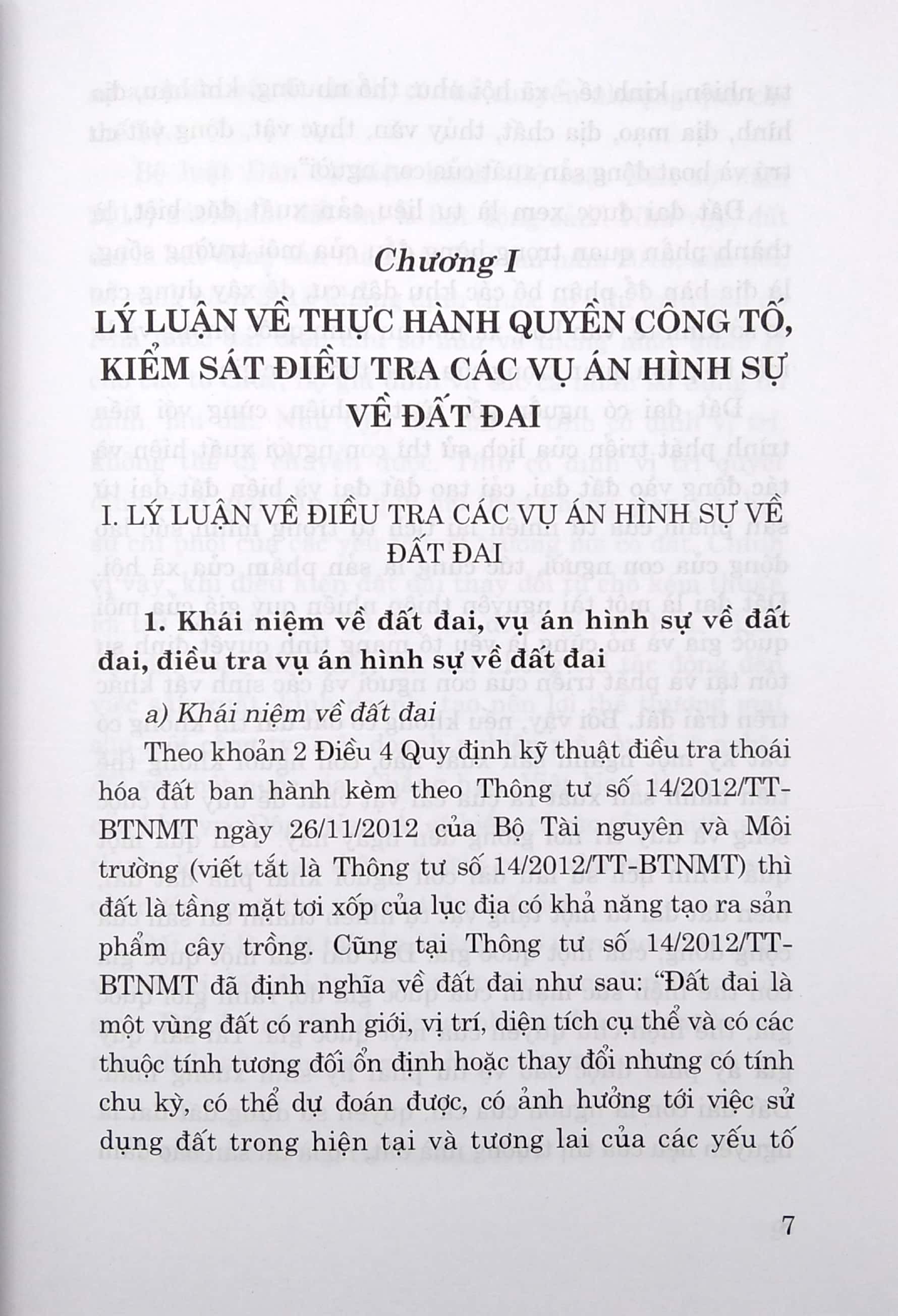 thực hành quyền công tố, kiểm sát điều tra các vụ án hình sự về đất đai