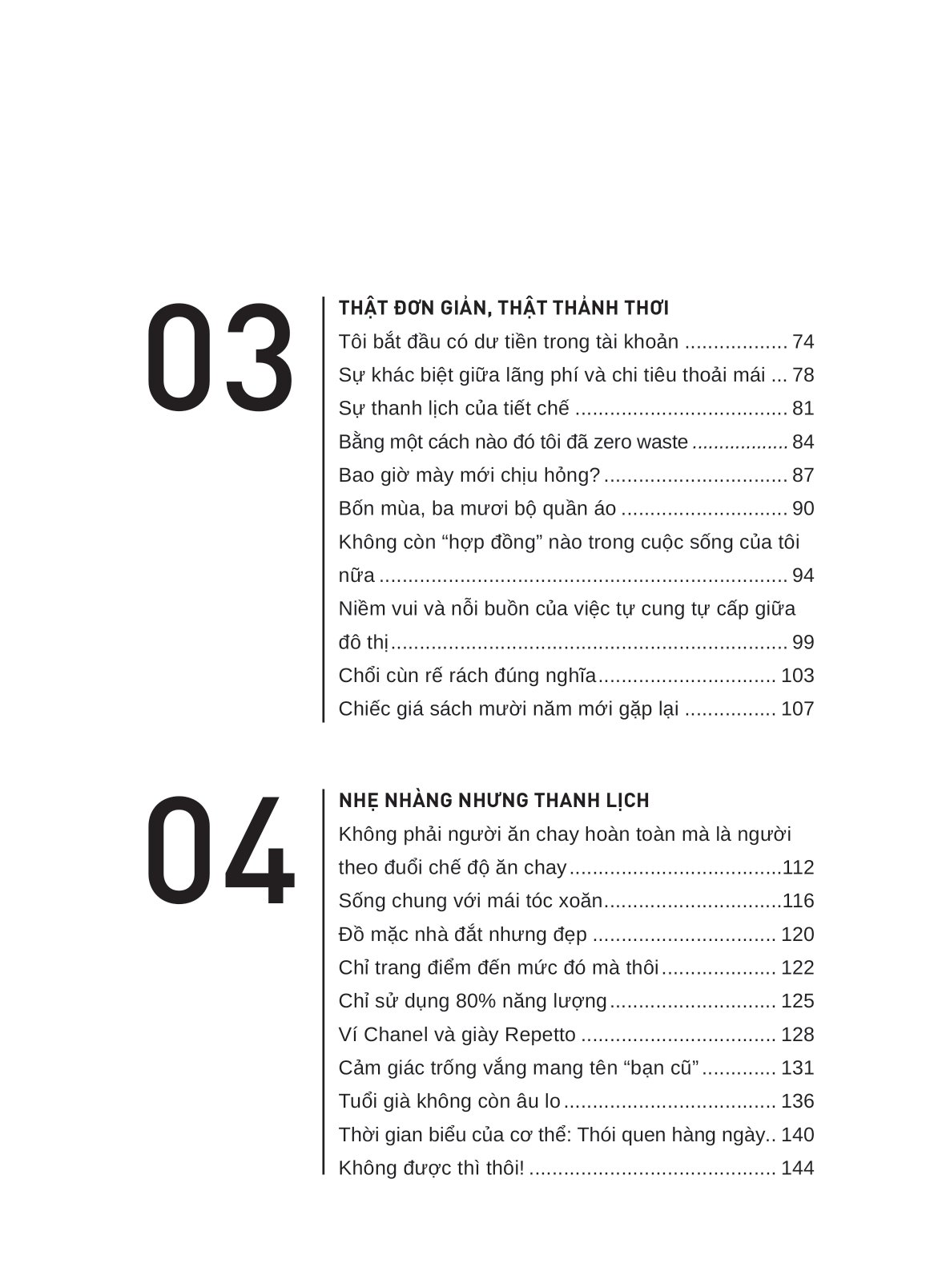 thực hành sống tối giản