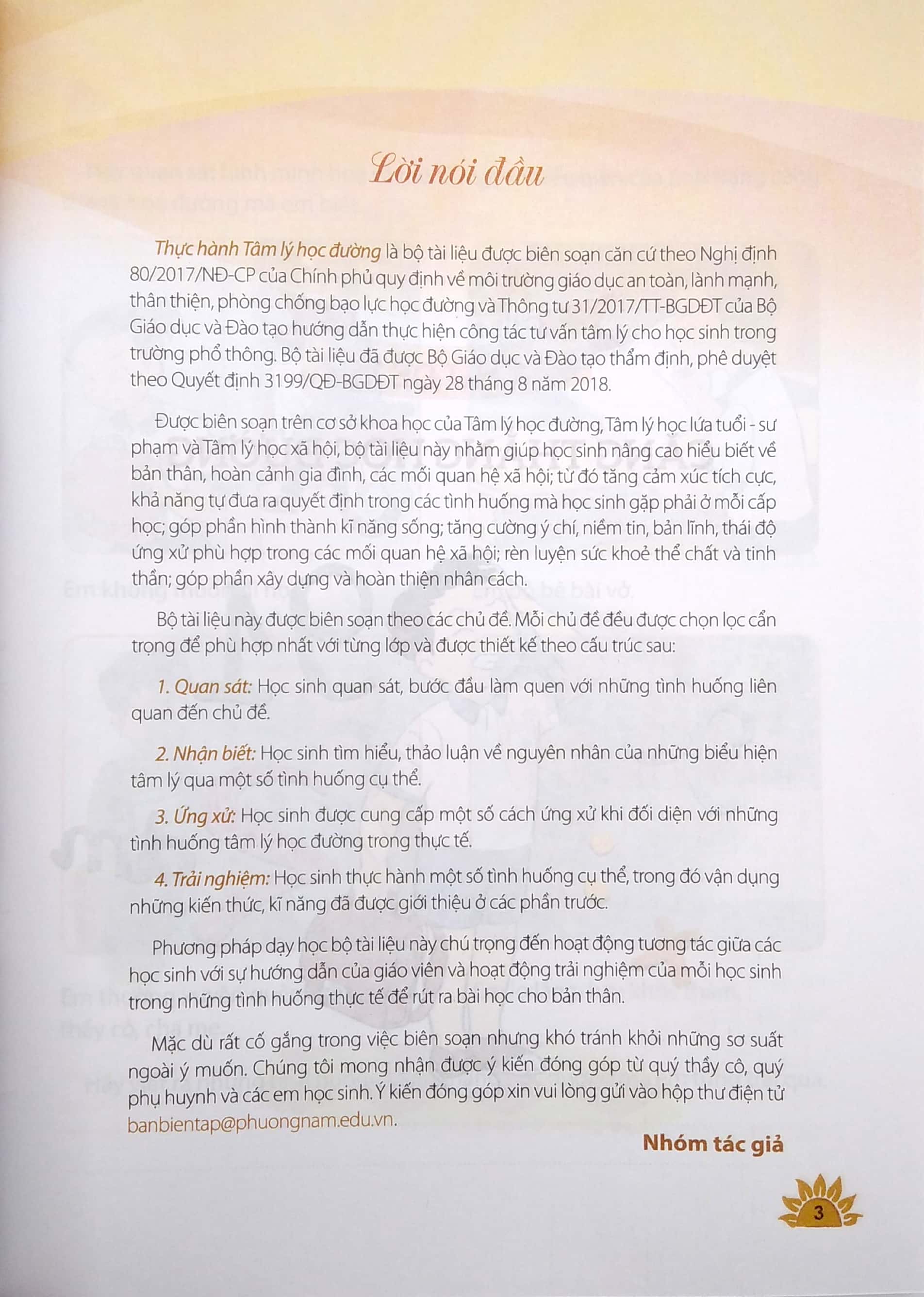 thực hành tâm lý học đường lớp 3 (2020)