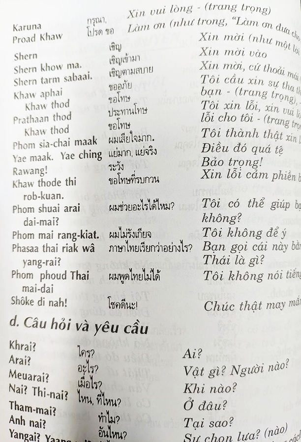 thực hành tiếng thái
