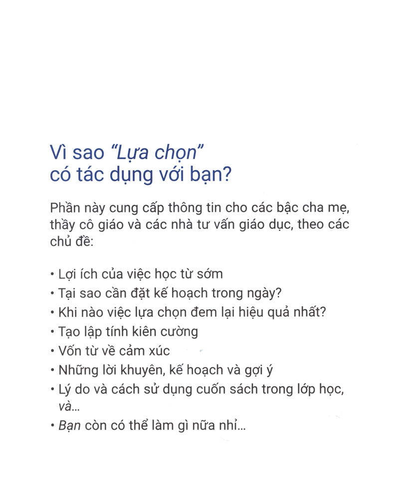 thực hành tư duy tích cực: all about choices - lựa chọn
