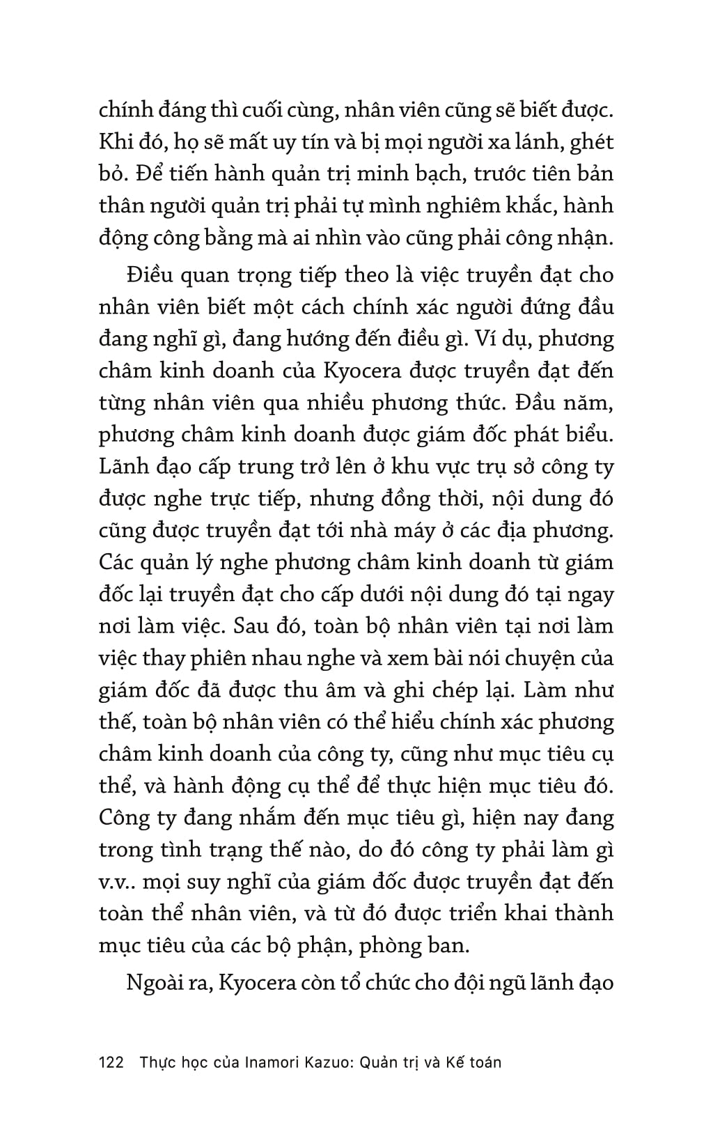 thực học của inamori kazuo: quản trị và kế toán
