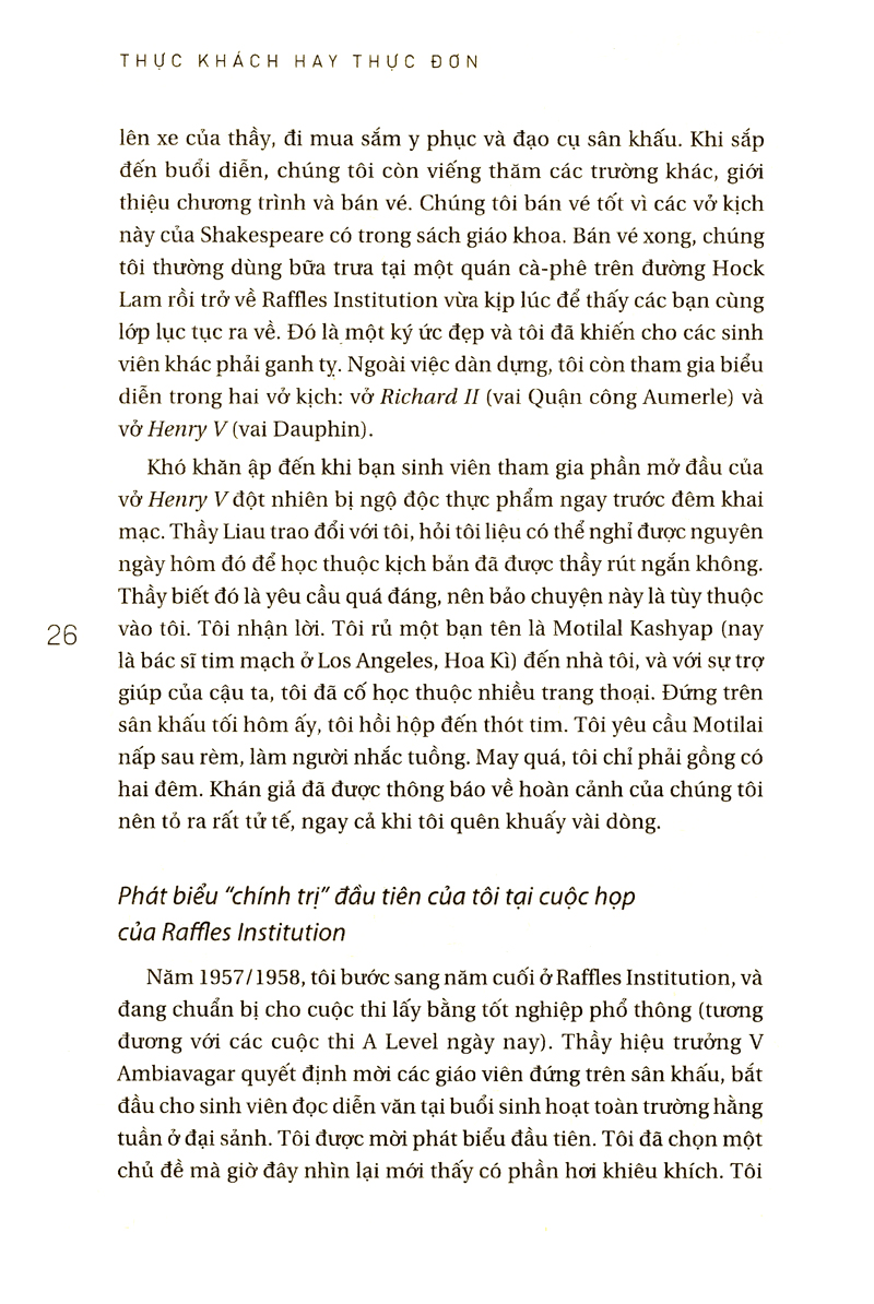 thực khách hay thực đơn