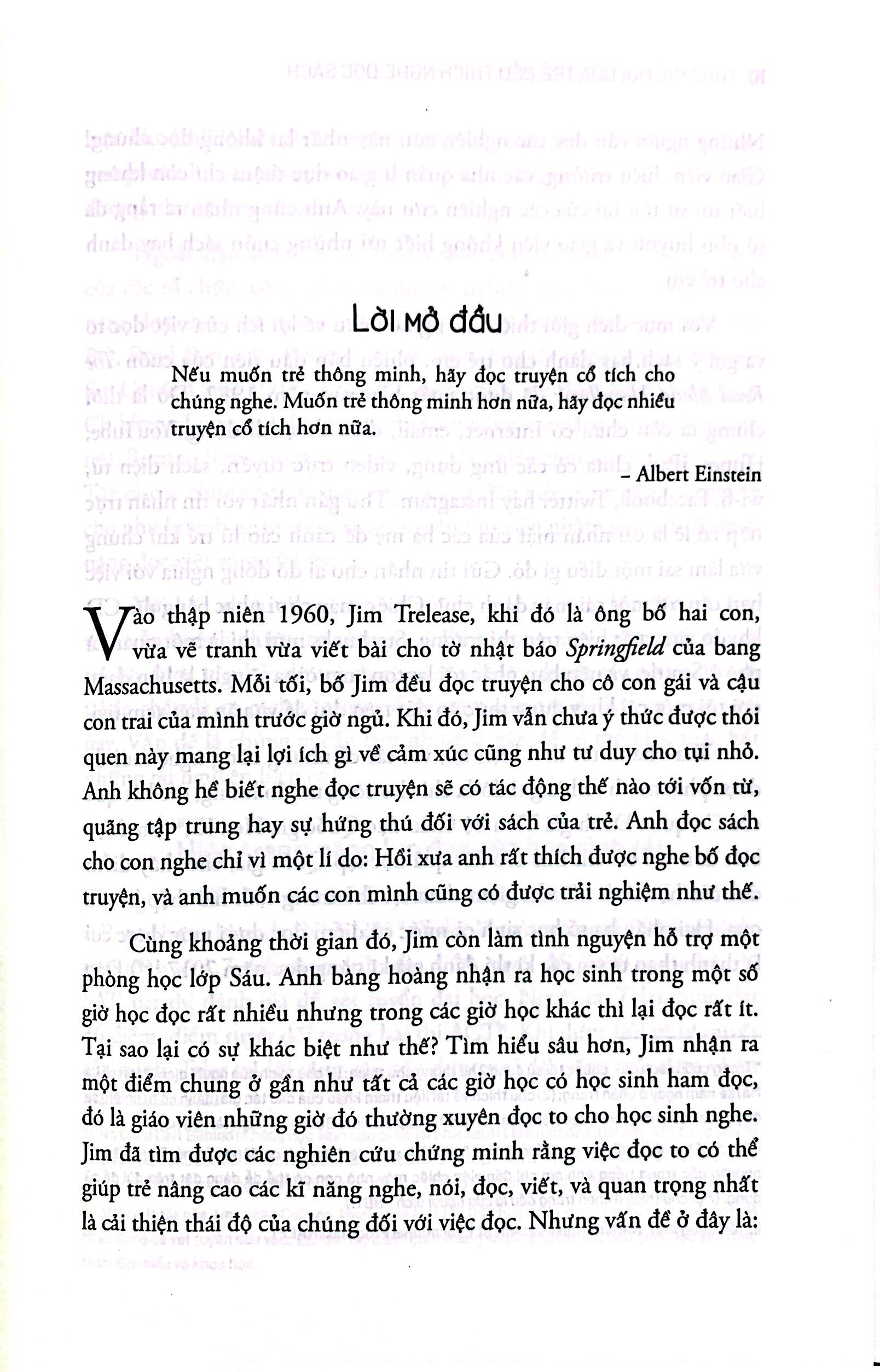 thực ra mọi đứa trẻ đều thích nghe đọc sách