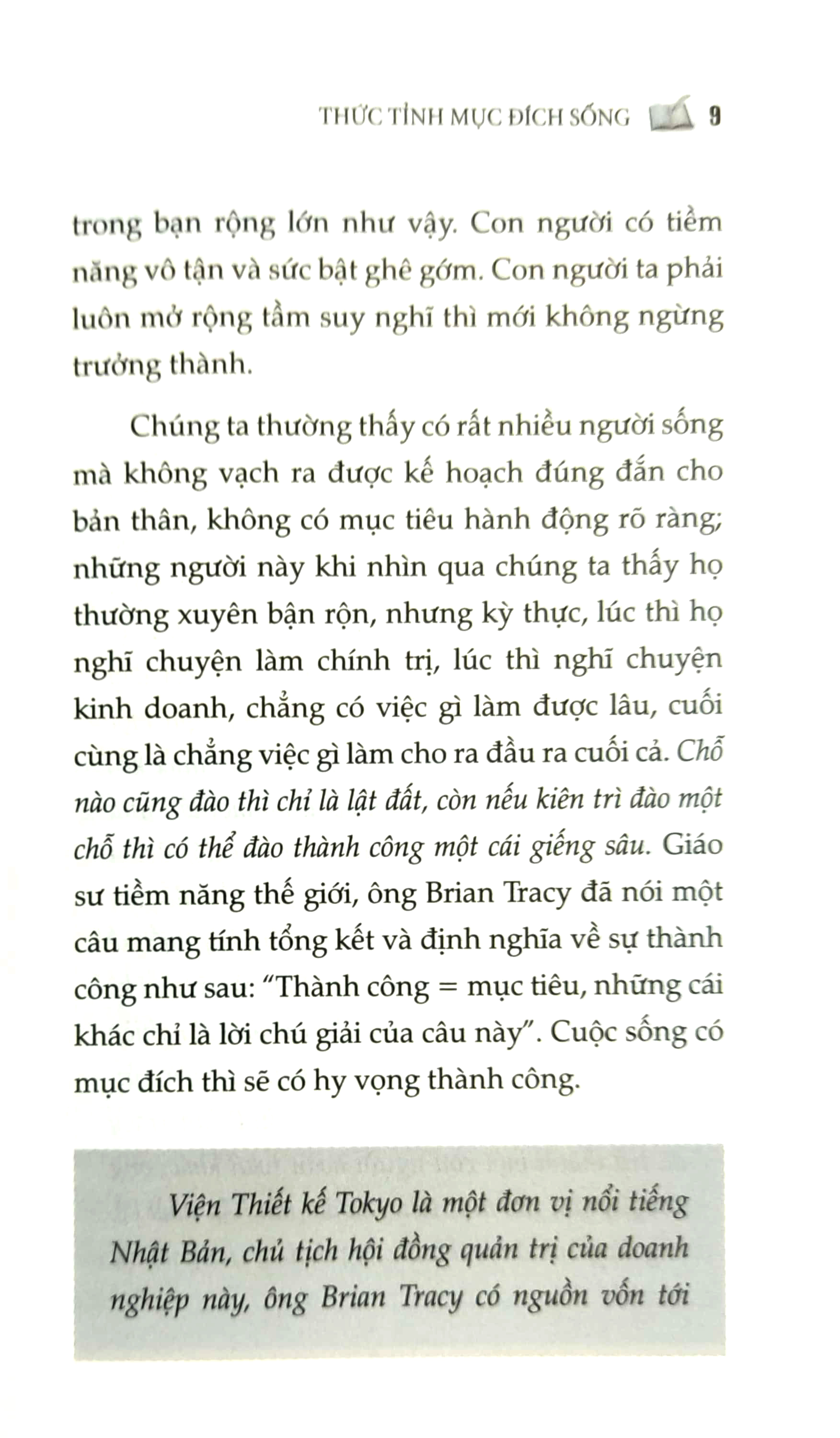 thức tỉnh mục đích sống