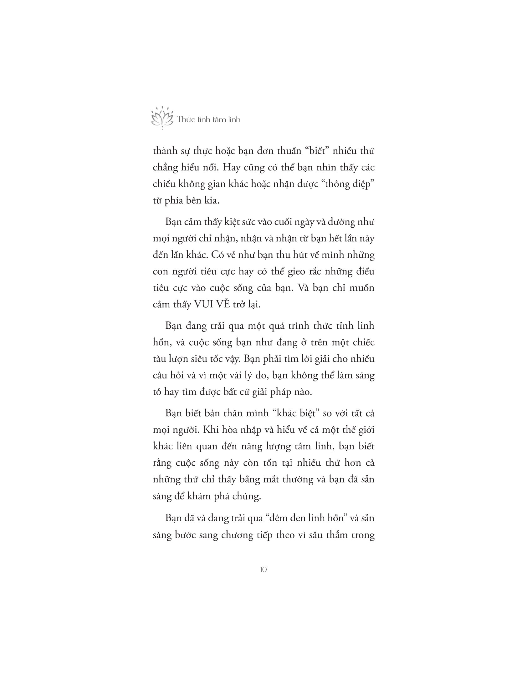 thức tỉnh tâm linh