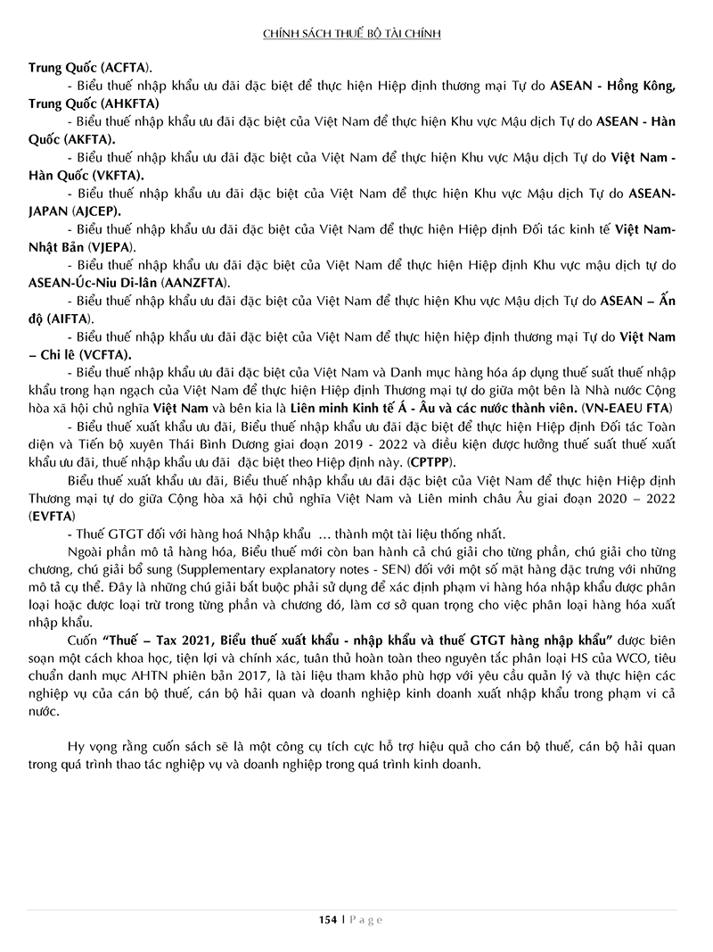 thuế tax 2021 - biểu thuế xuất khẩu - nhập khẩu và thuế gtgt hàng nhập khẩu (song ngữ anh - việt)