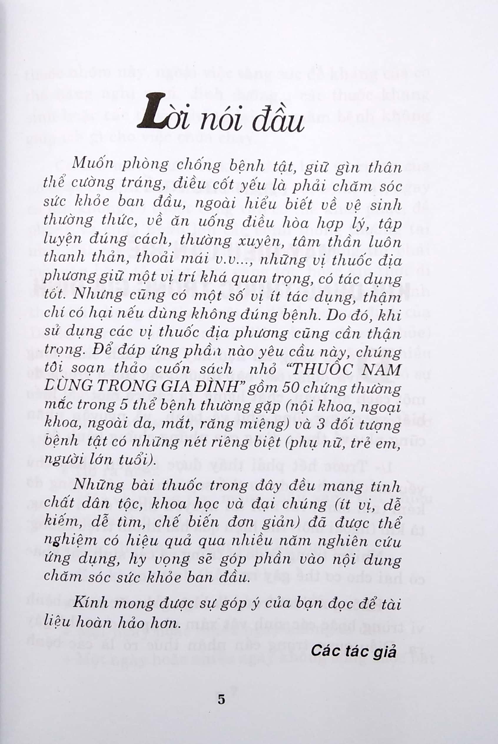 thuốc nam trong gia đình