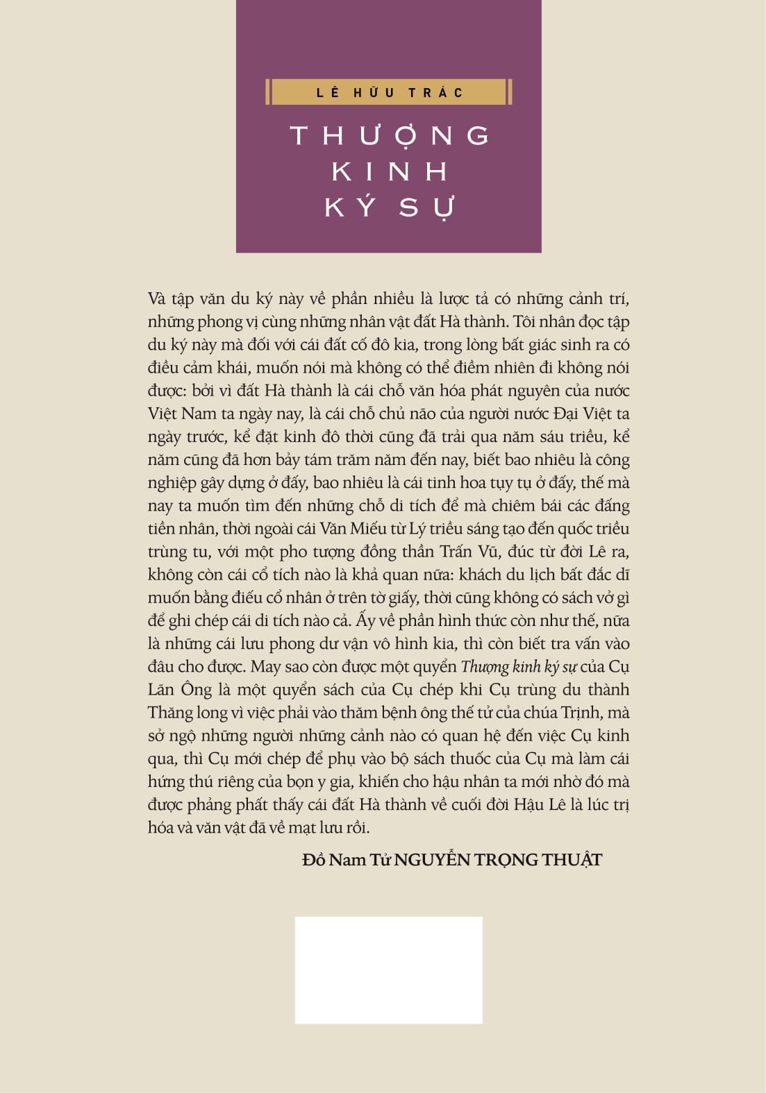 thượng kinh ký sự - bìa cứng