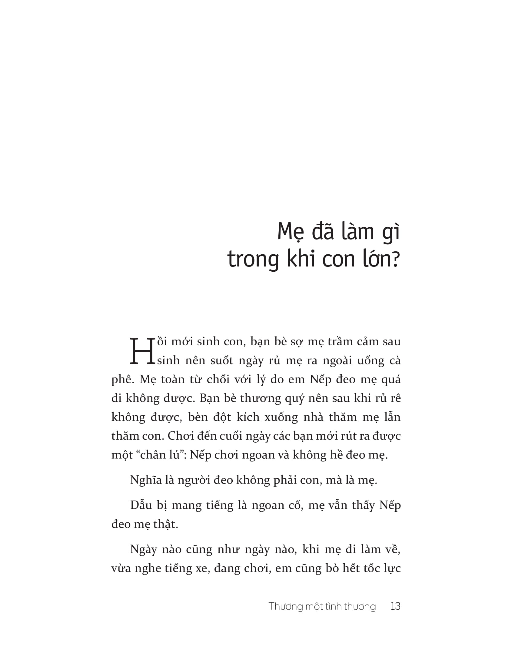 thương một tình thương