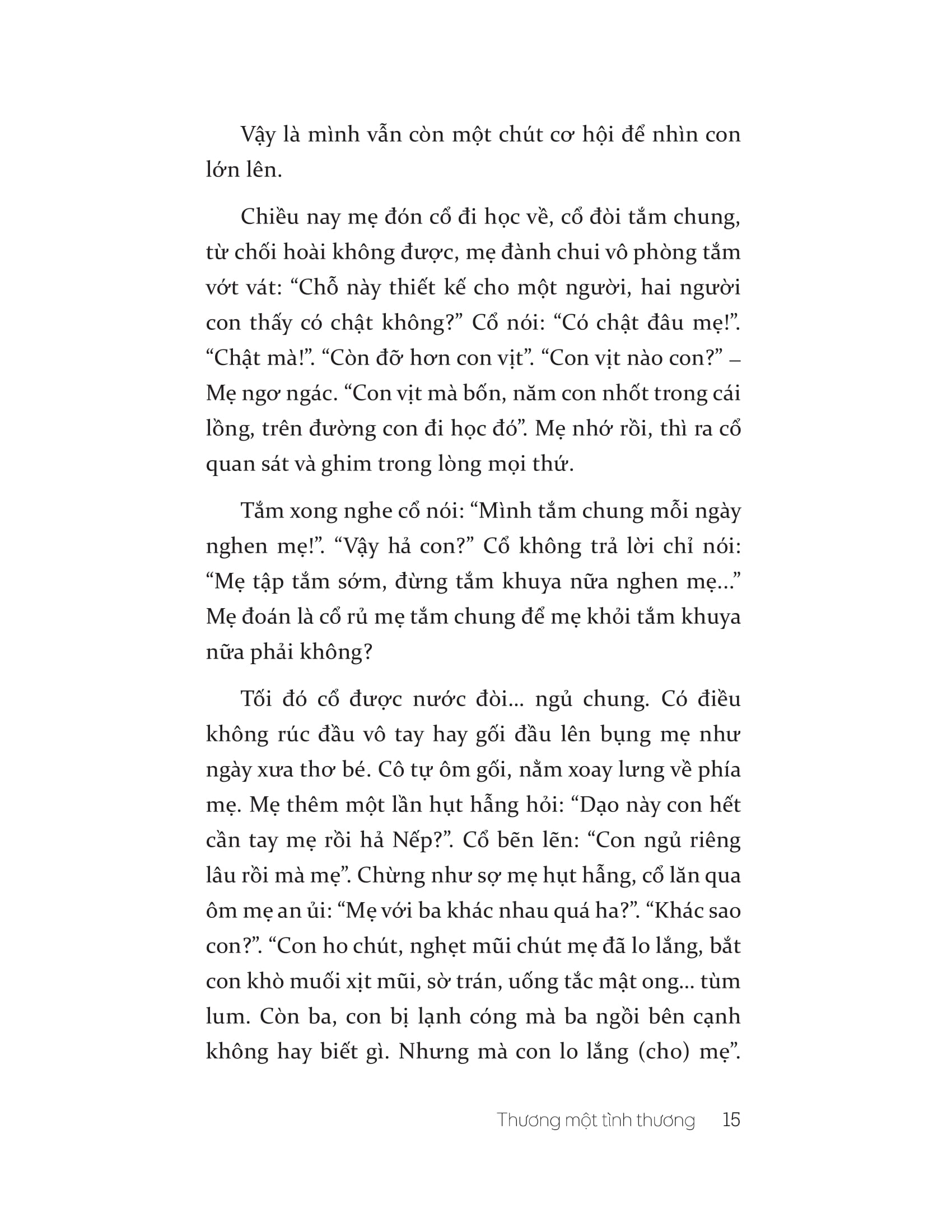 thương một tình thương