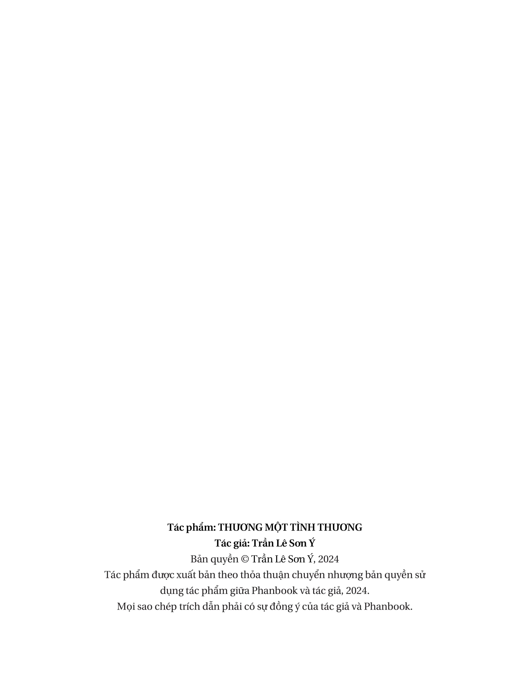 thương một tình thương