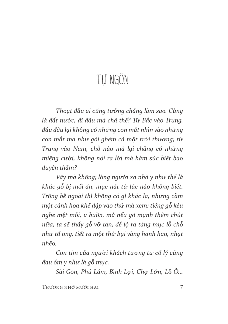 thương nhớ mười hai (tái bản 2021)