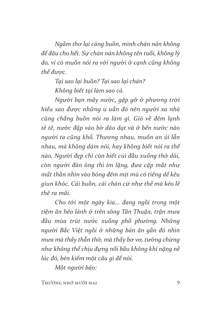 thương nhớ mười hai (tái bản 2021)