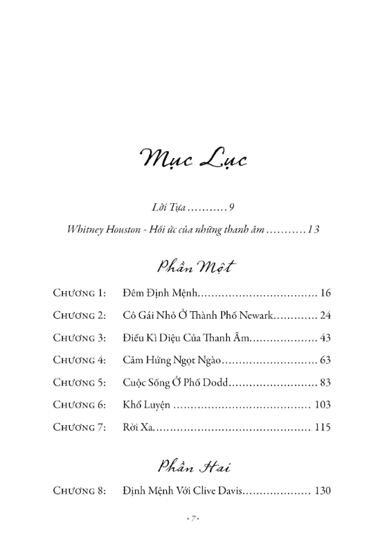 thương nhớ whitney