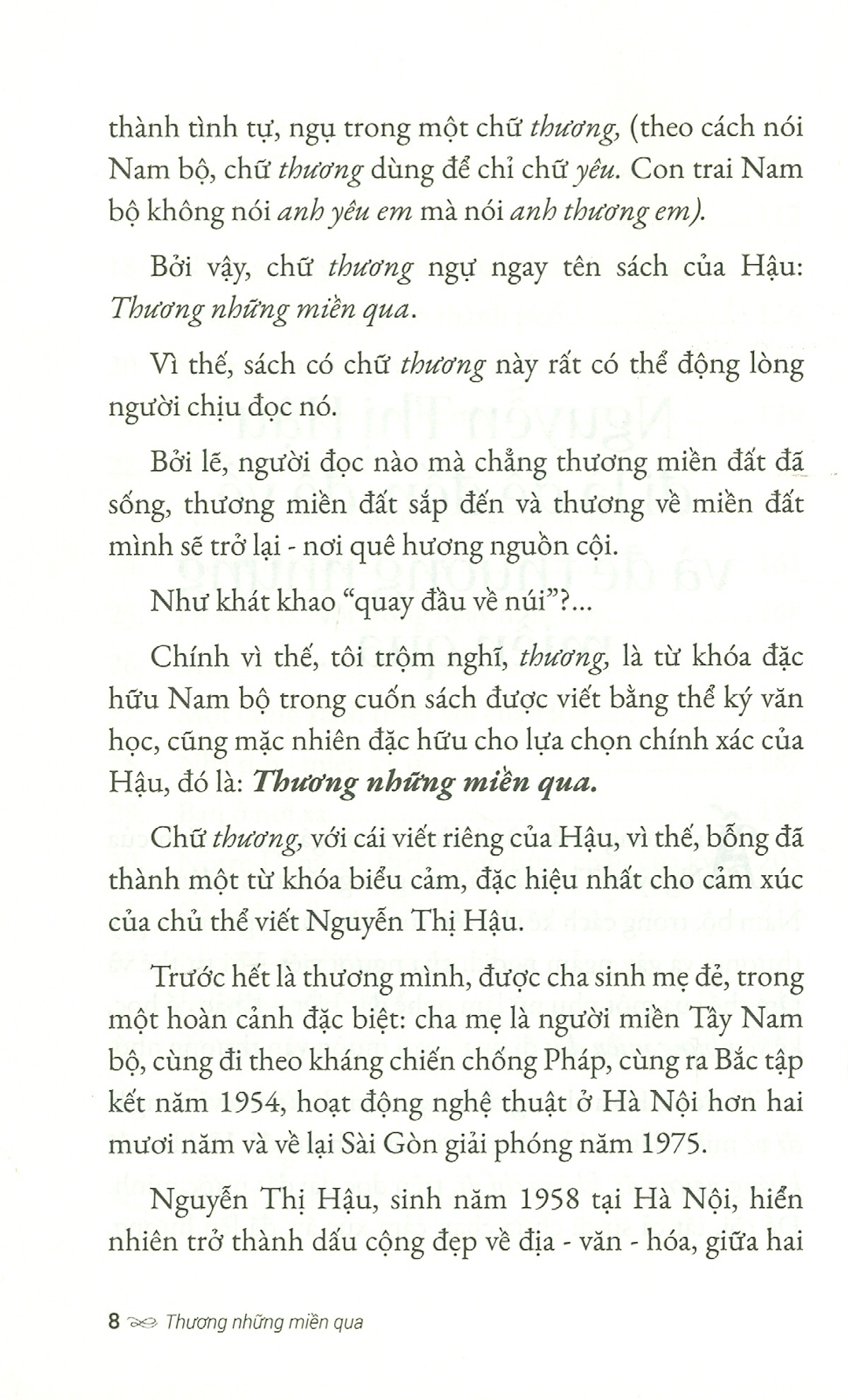 thương những miền qua