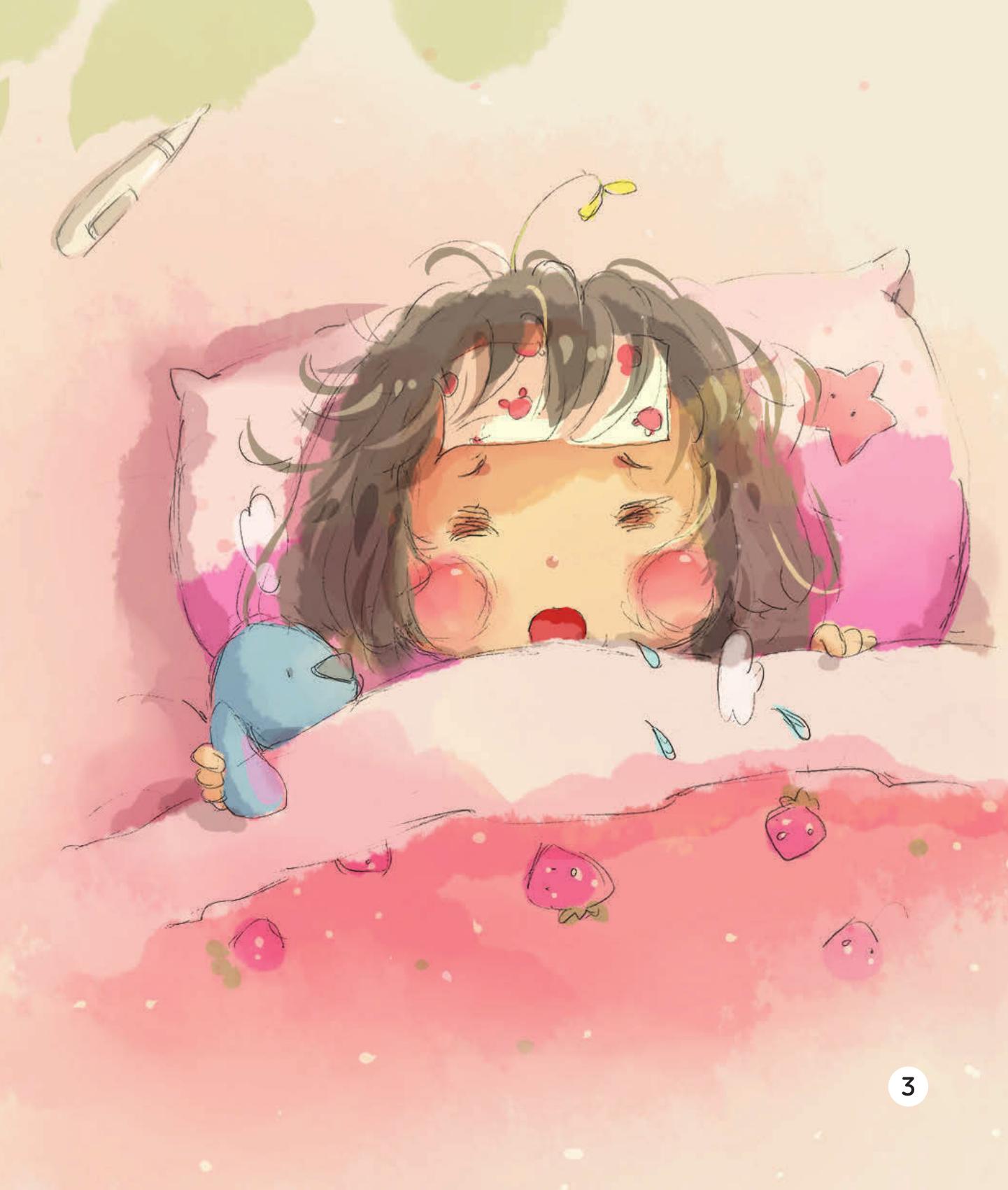 thương quá đi thôi! - bé con bệnh rồi!