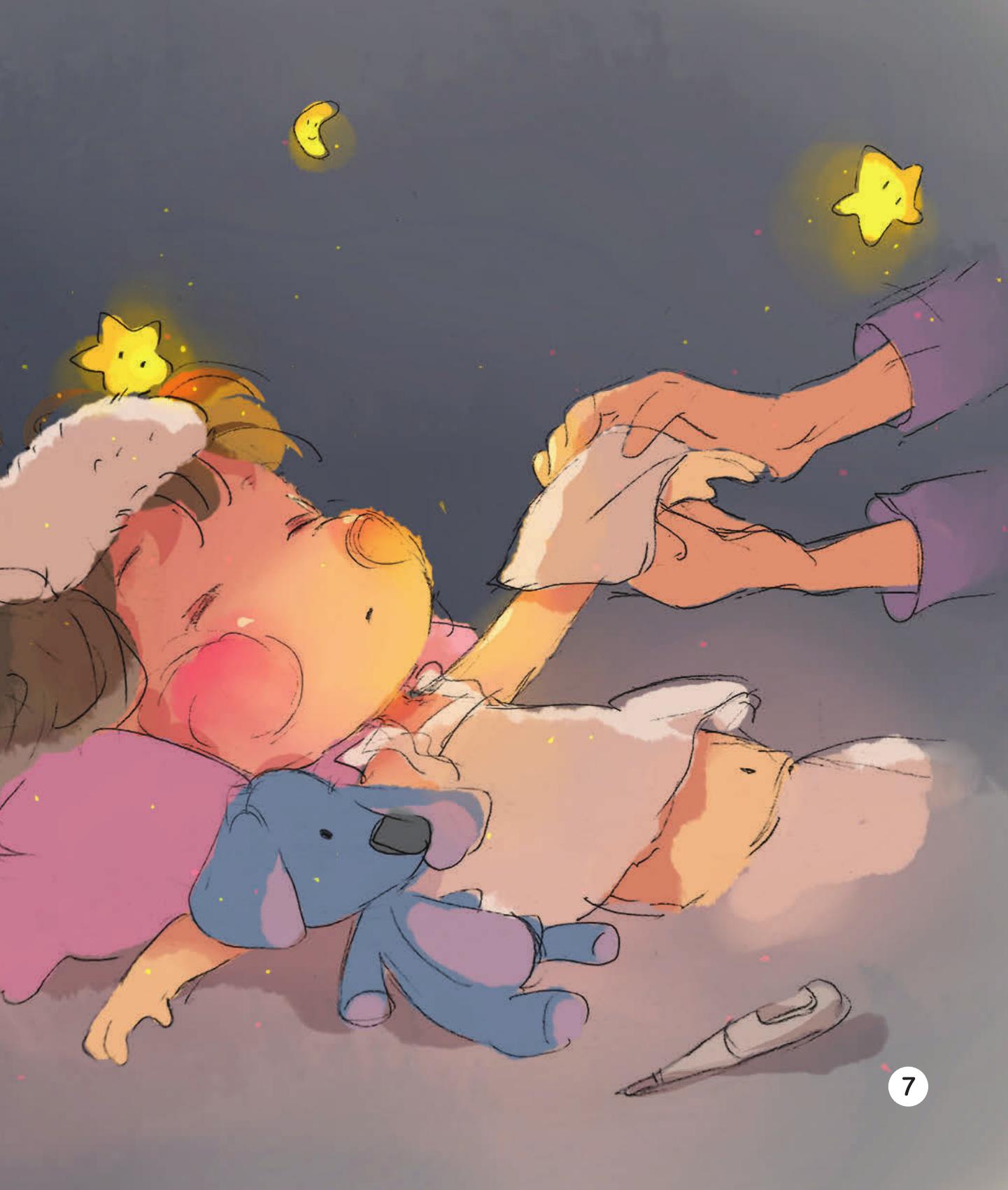 thương quá đi thôi! - bé con bệnh rồi!