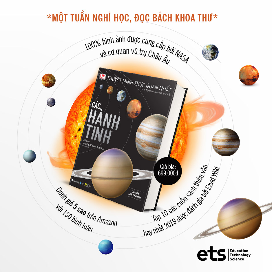 thuyết minh trực quan nhất về hệ mặt trời mà bạn chưa từng thấy - các hành tinh - bìa cứng