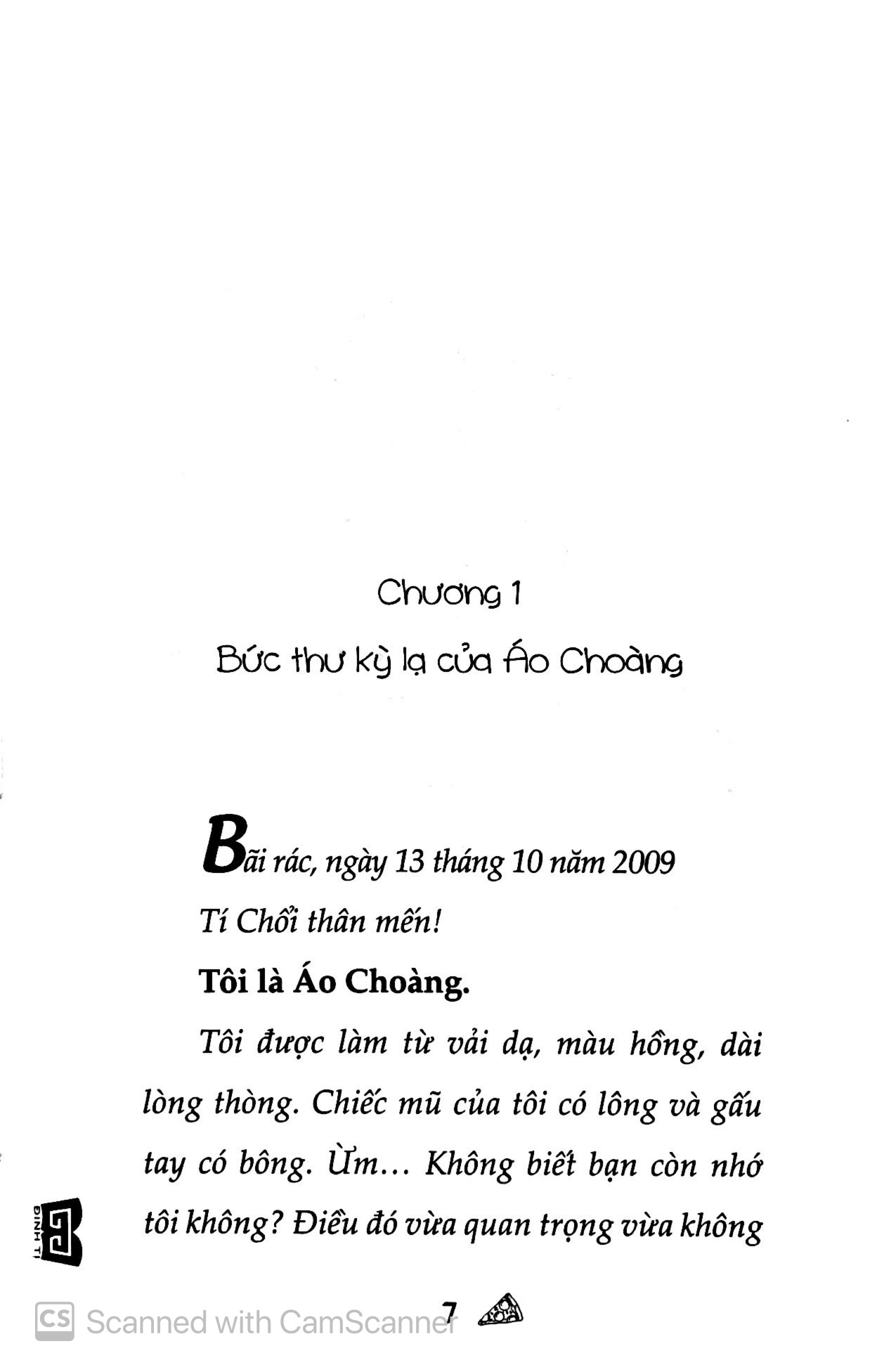 tí chổi - bức thư kỳ lạ của áo choàng