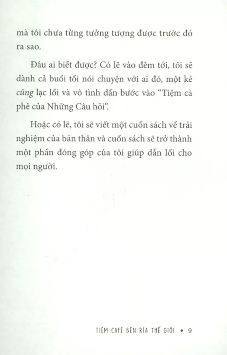 tiệm café bên rìa thế giới