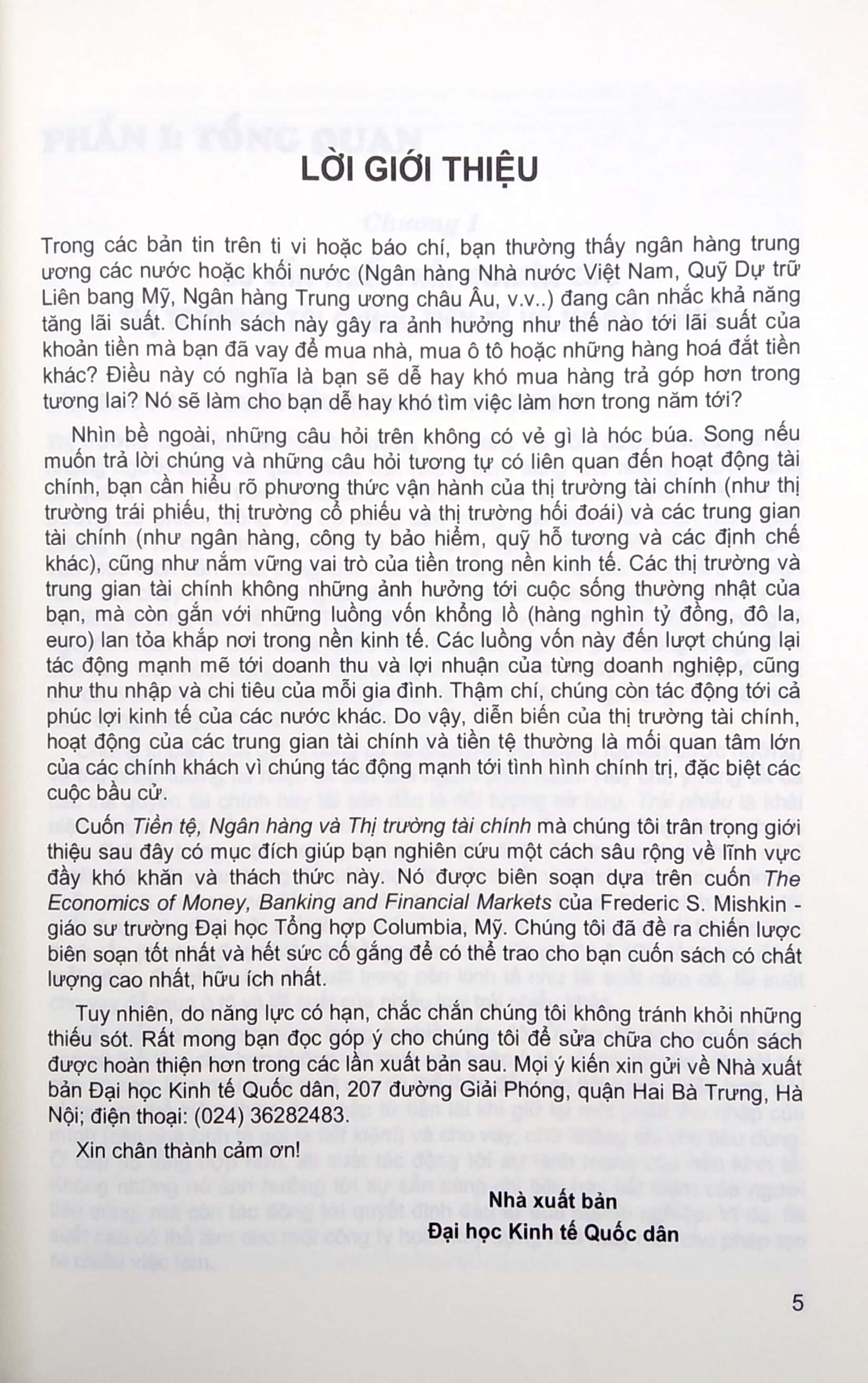 tiền tệ ngân hàng và thị trường tài chính