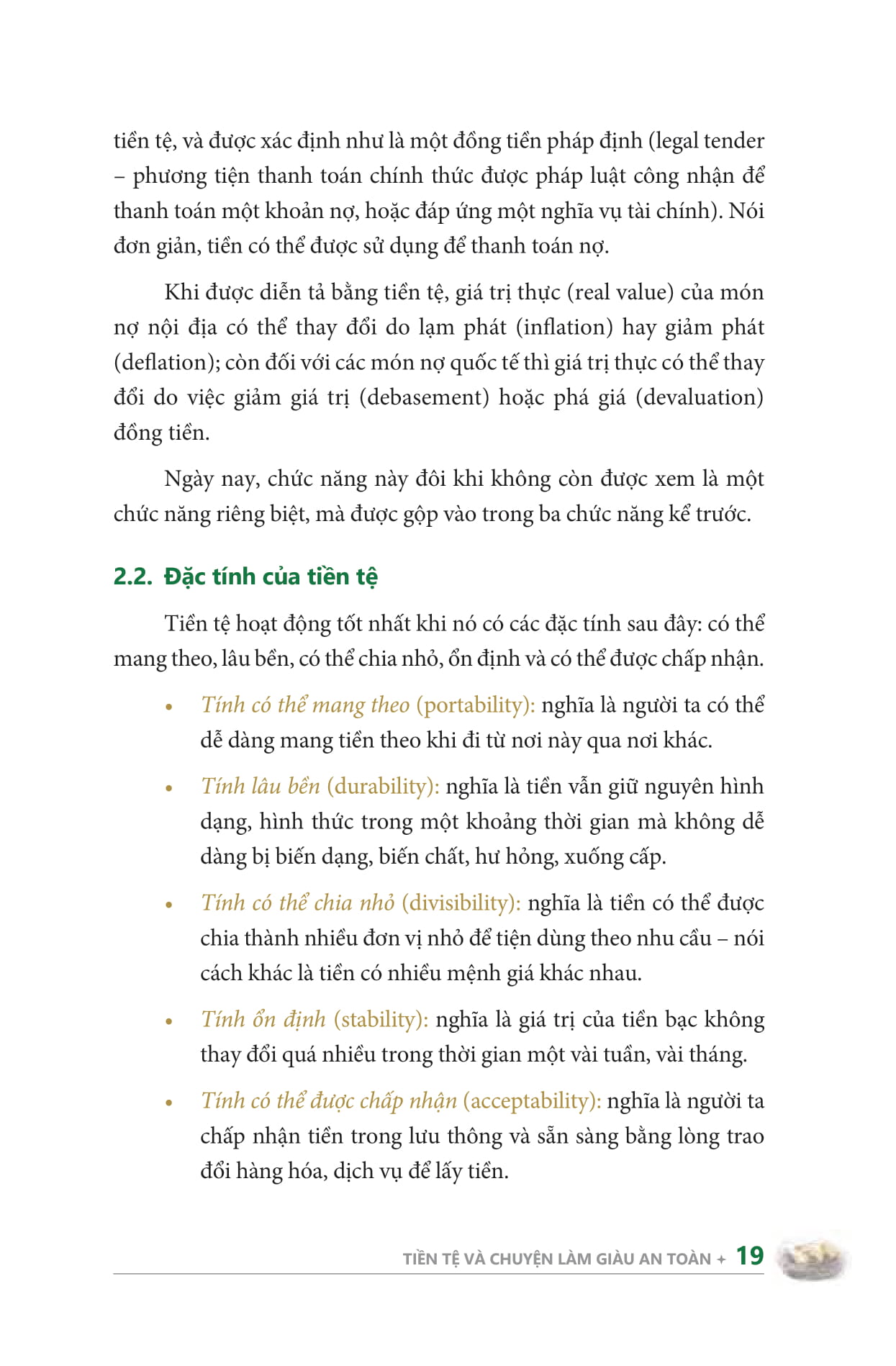 tiền tệ và chuyện làm giàu an toàn