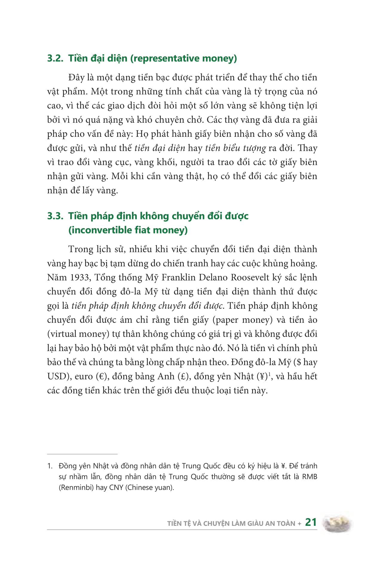 tiền tệ và chuyện làm giàu an toàn