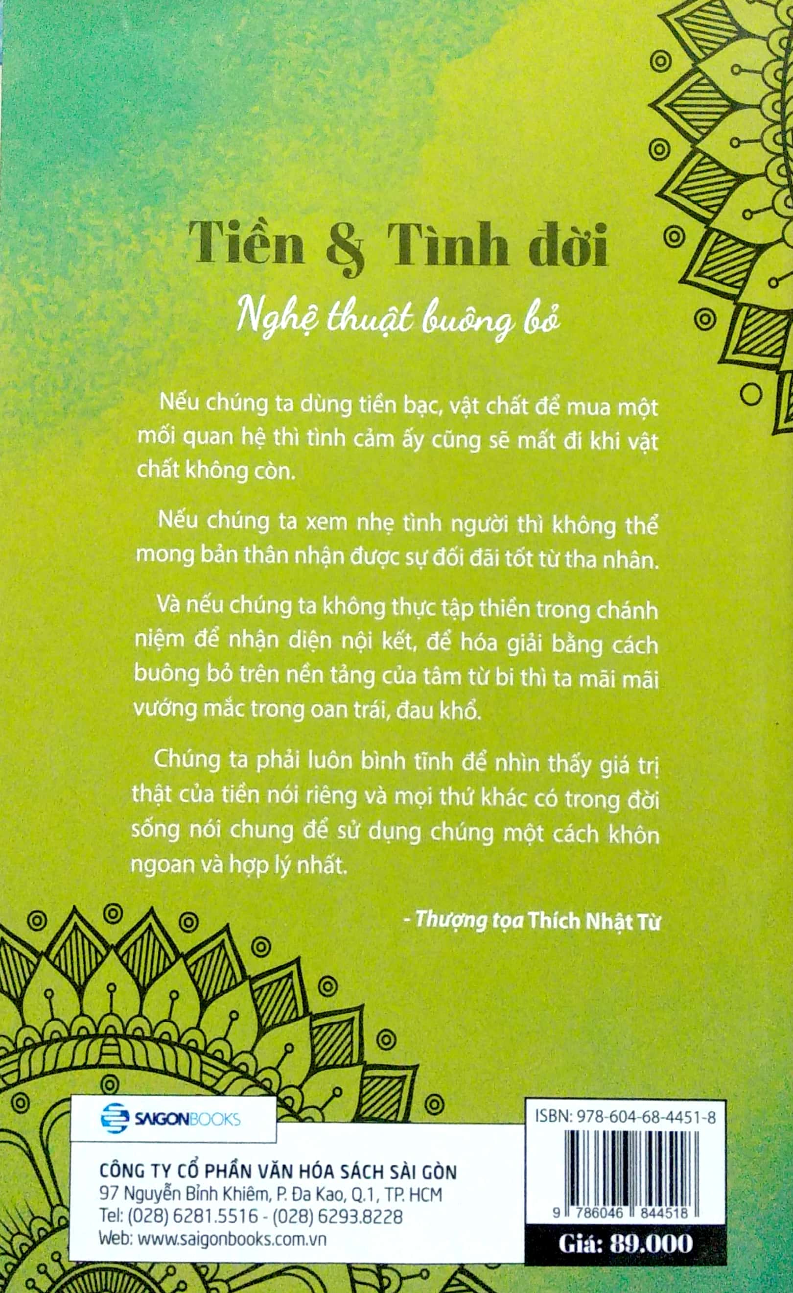 tiền và tình đời - nghệ thuật buông bỏ