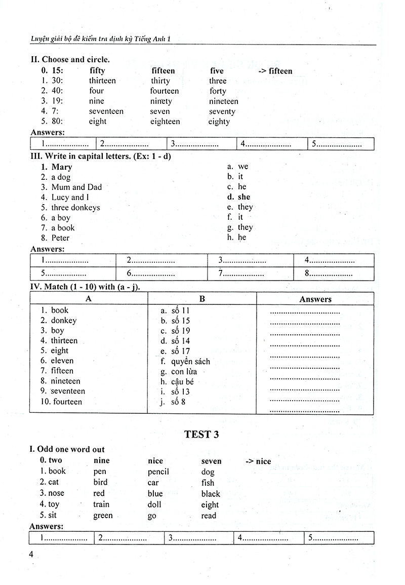 tiếng anh 1-luyện giải bộ đề kiểm tra định kỳ