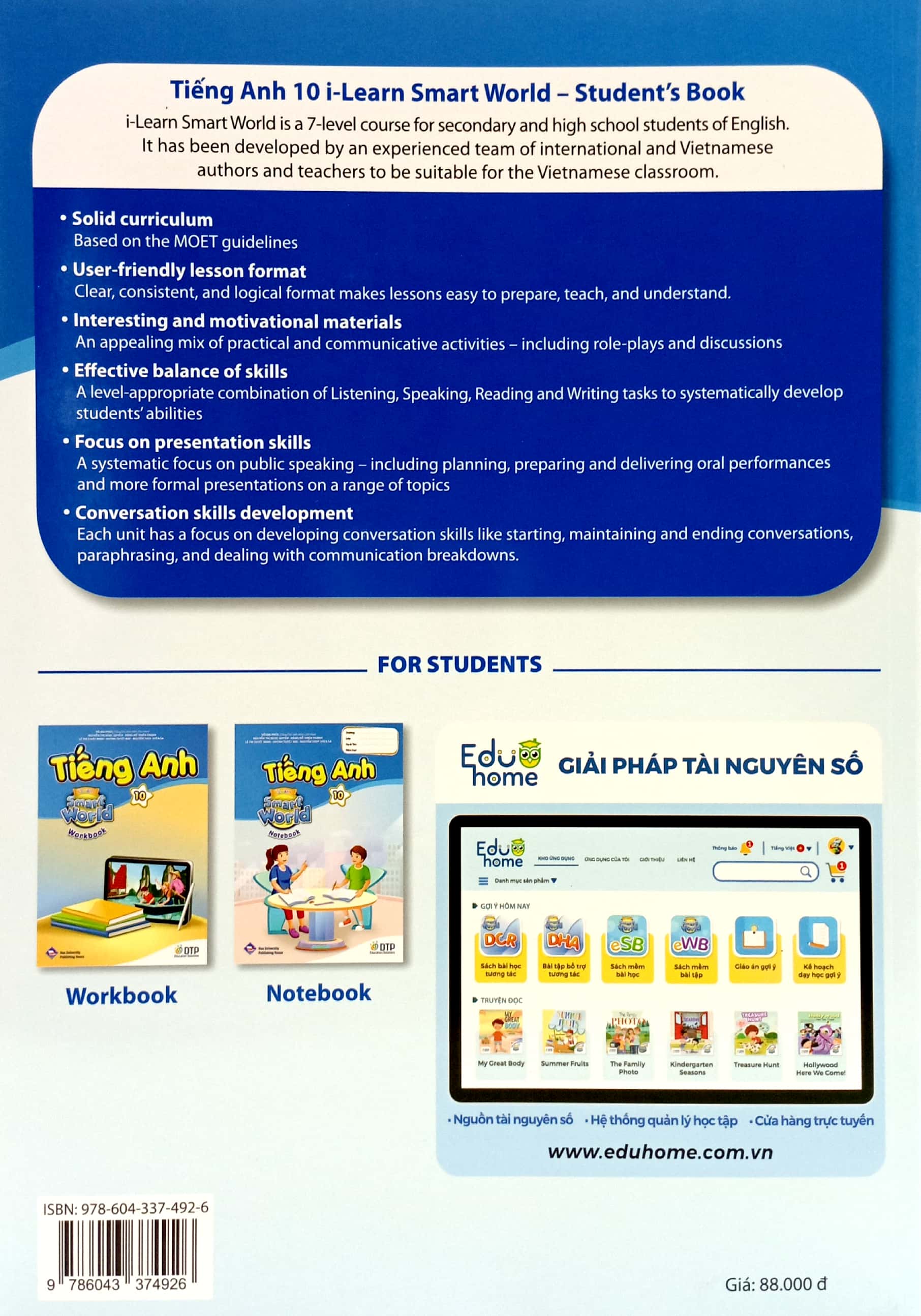 tiếng anh 10 i-learn smart world - studen't book (sách bài học)