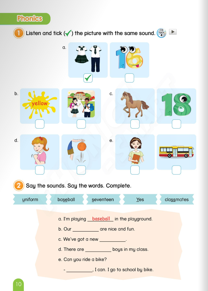 tiếng anh 4 phonics - smart - activity book