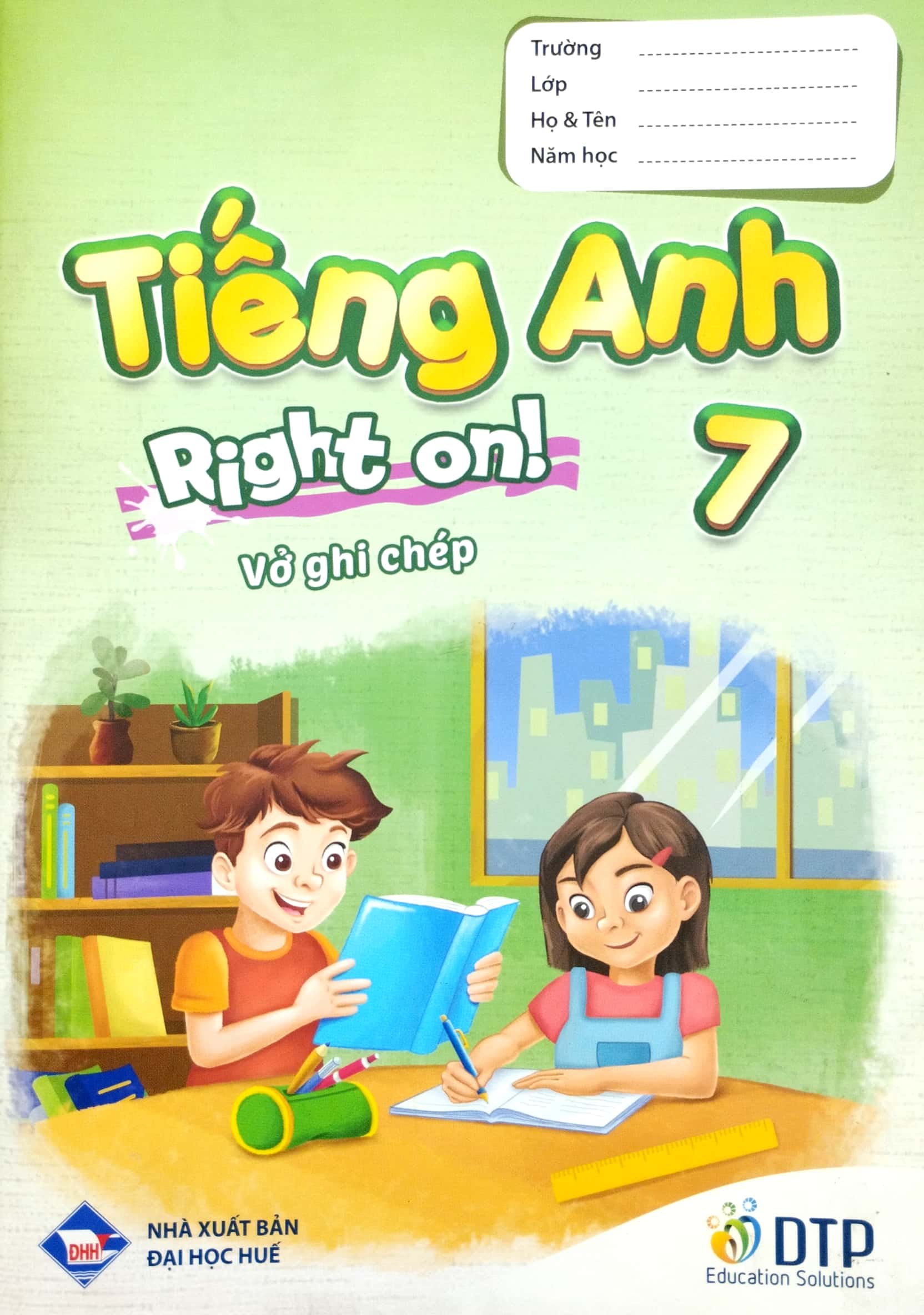 tiếng anh 7 right on - vở ghi chép