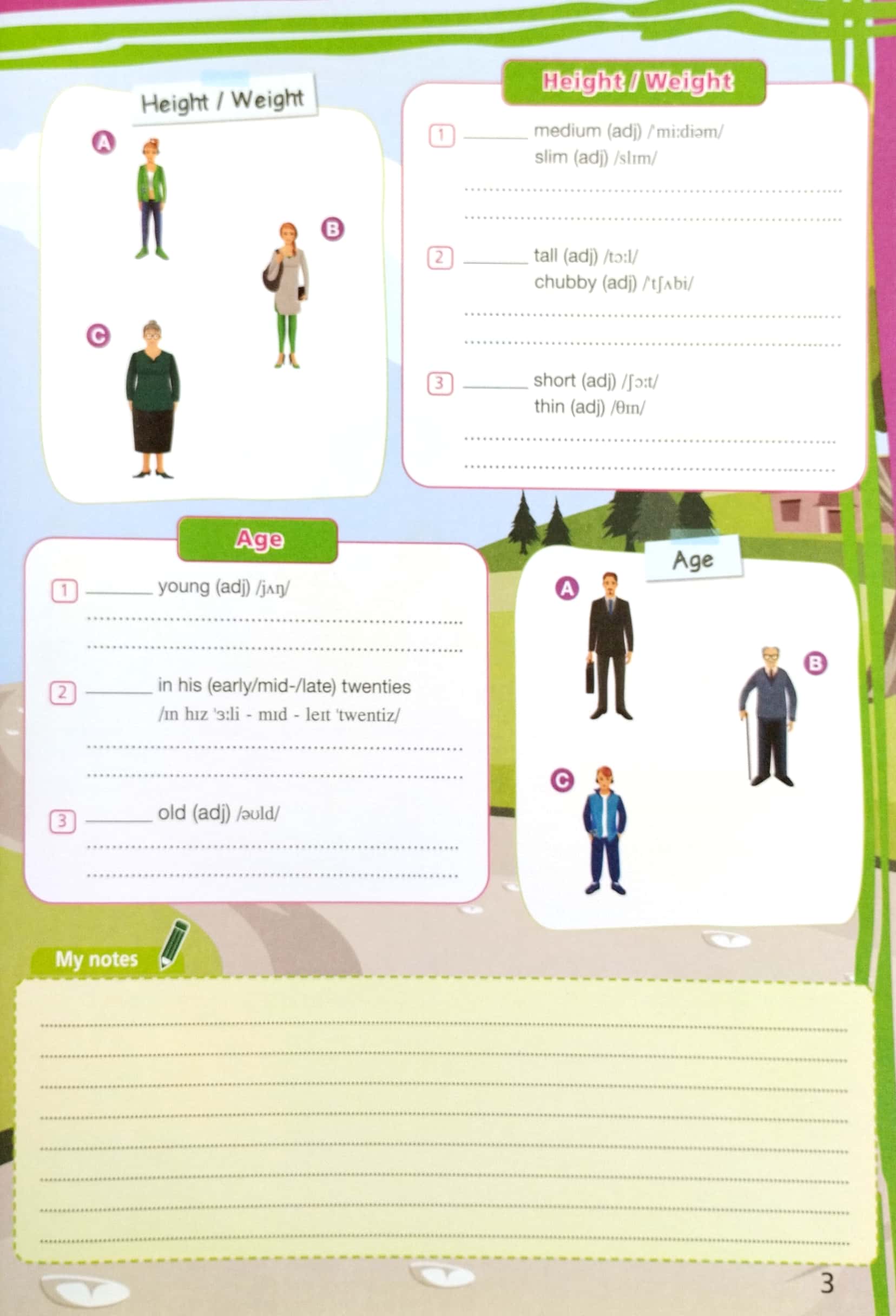 tiếng anh 7 right on - vở ghi chép