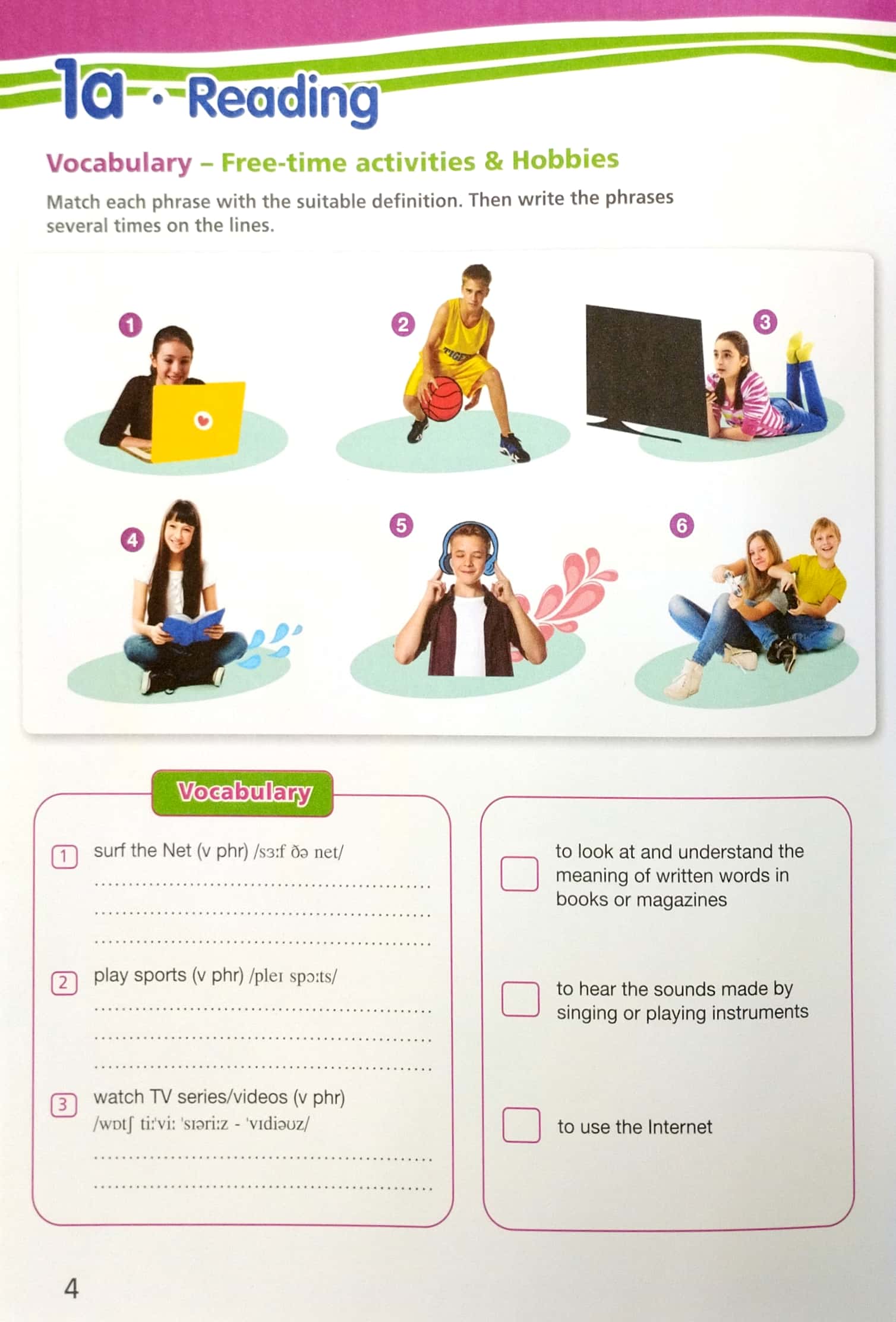 tiếng anh 7 right on - vở ghi chép