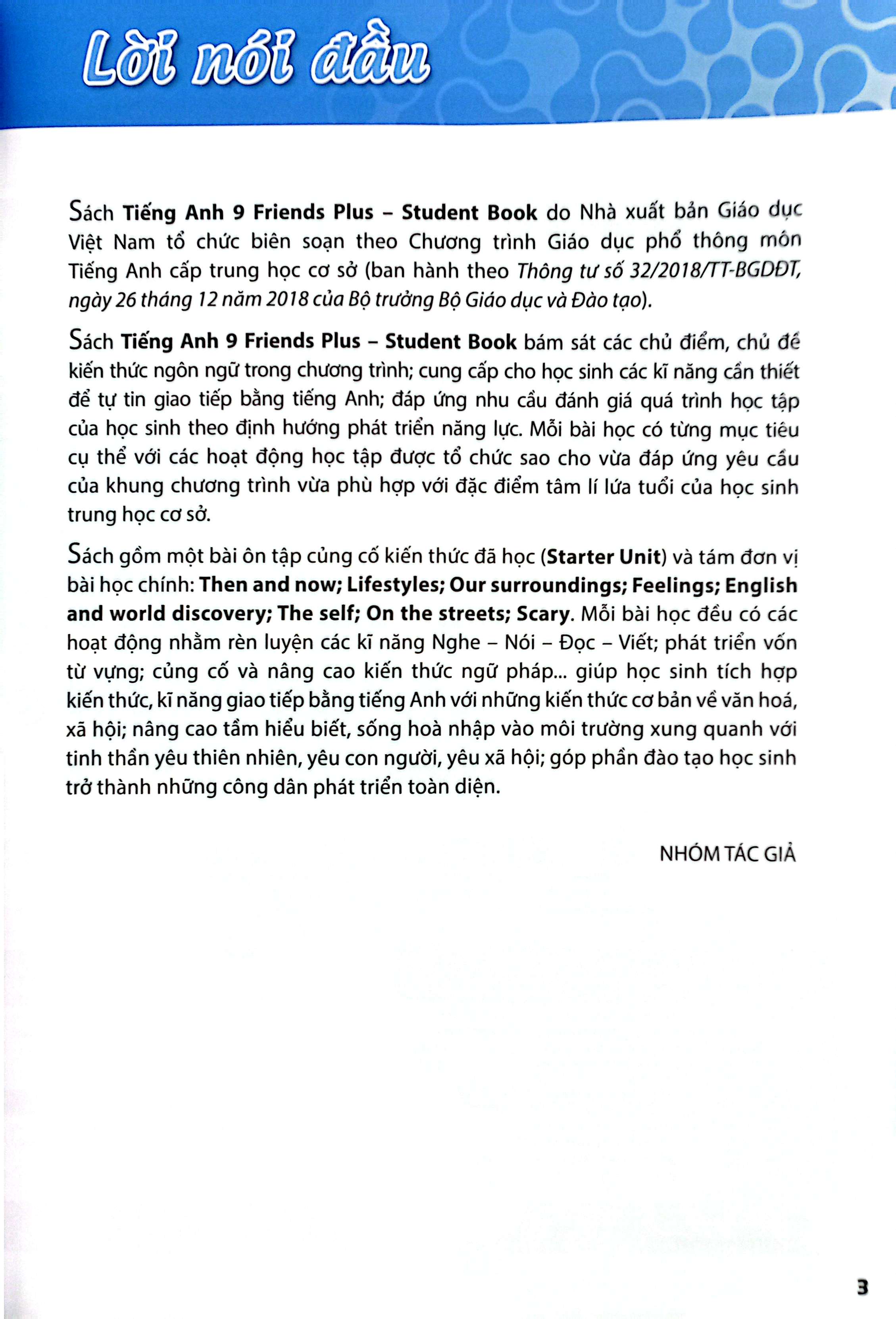 tiếng anh 9 friends plus - student book